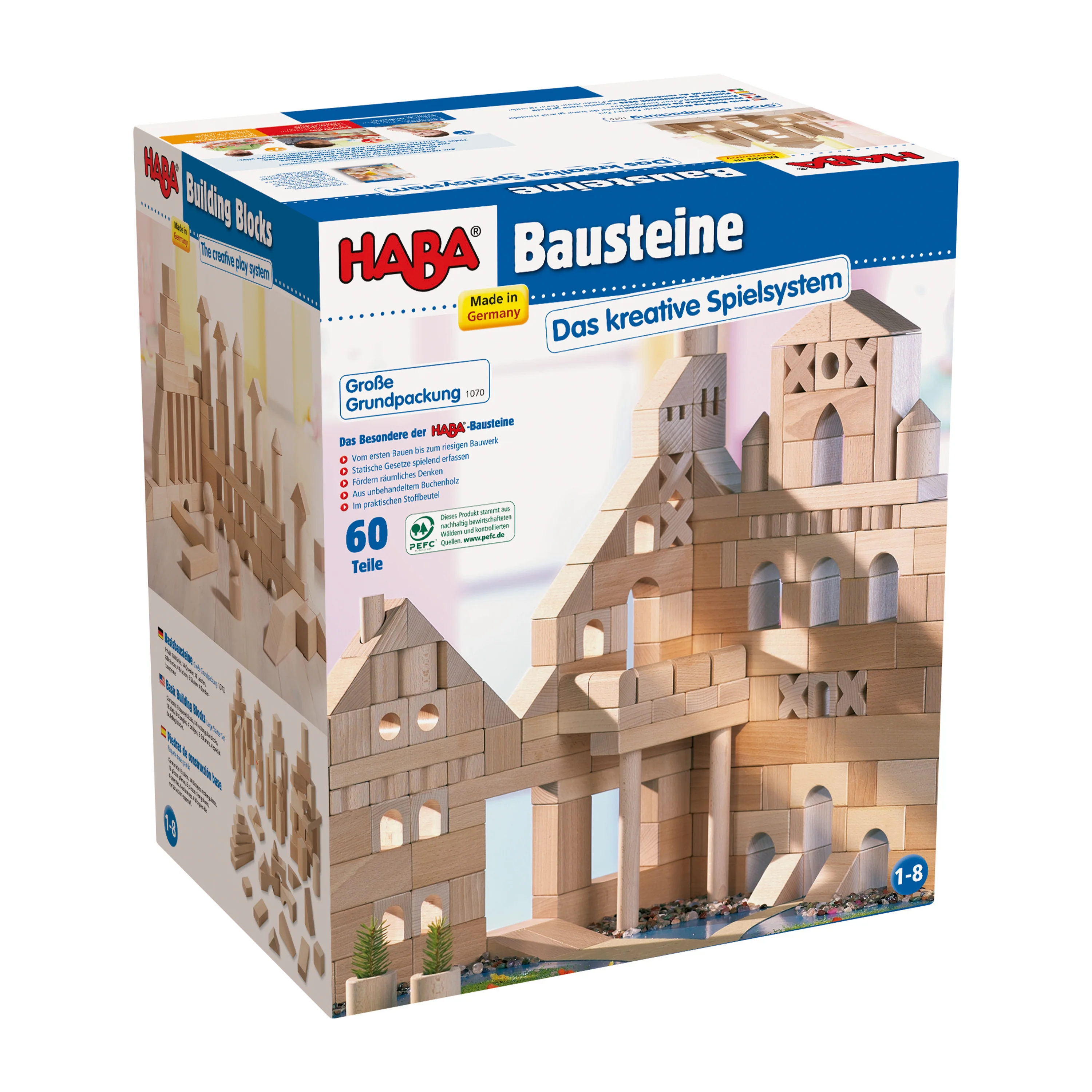 Basic Building Blocks - Large Starter Set made from sustainably sourced wood - Image 2