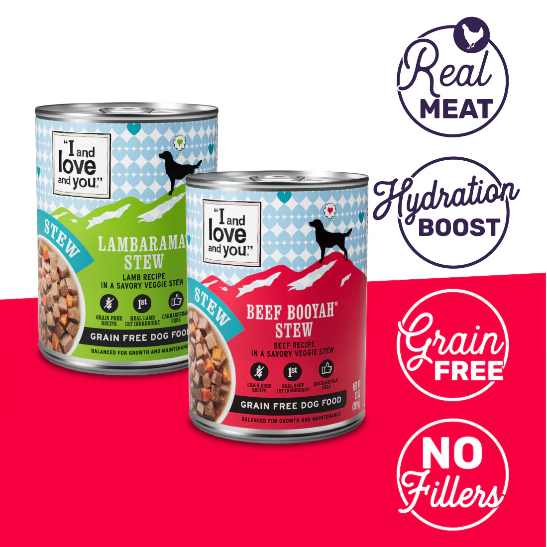 Baad Mooon On The Rise Stew Variety Pack - Beef + Lamb Stew, Grain Free, Filler Free, 13 oz, 6-Pack - Image 2