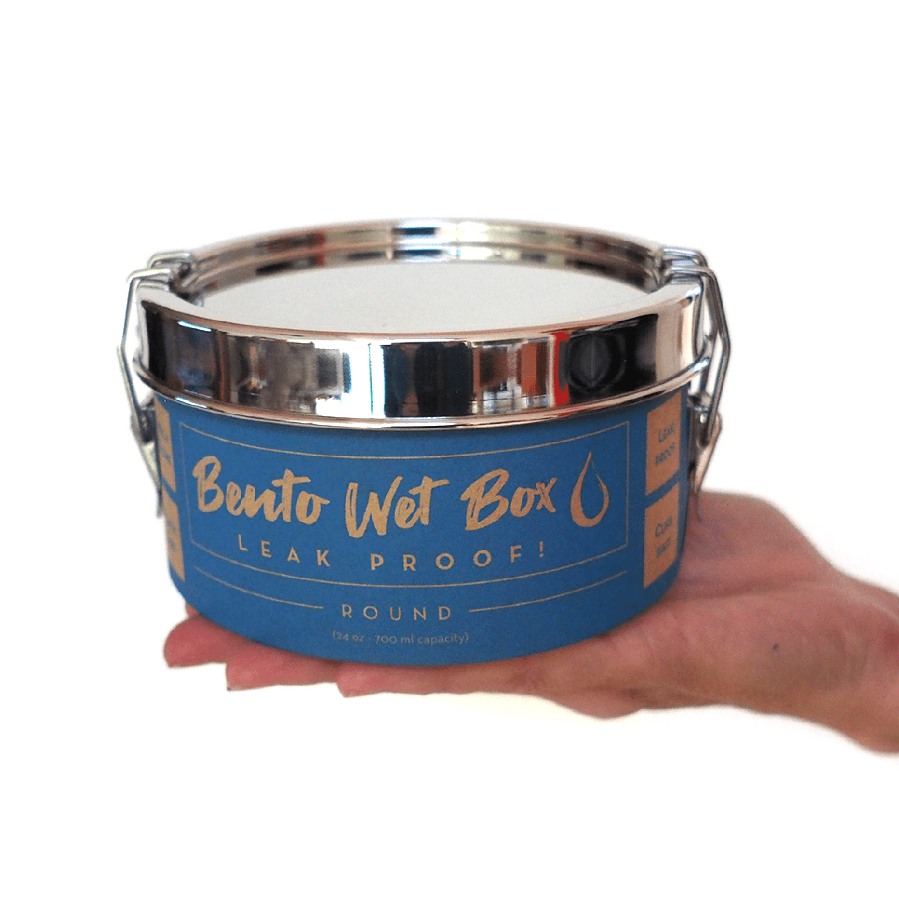 Bento Wet Box™ Stainless Steel Food Container - Large Round - Image 5
