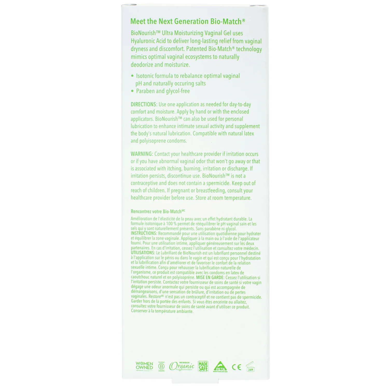 BioNourish Premium Personal Moisturizer with Hyaluronic Acid - Image 2