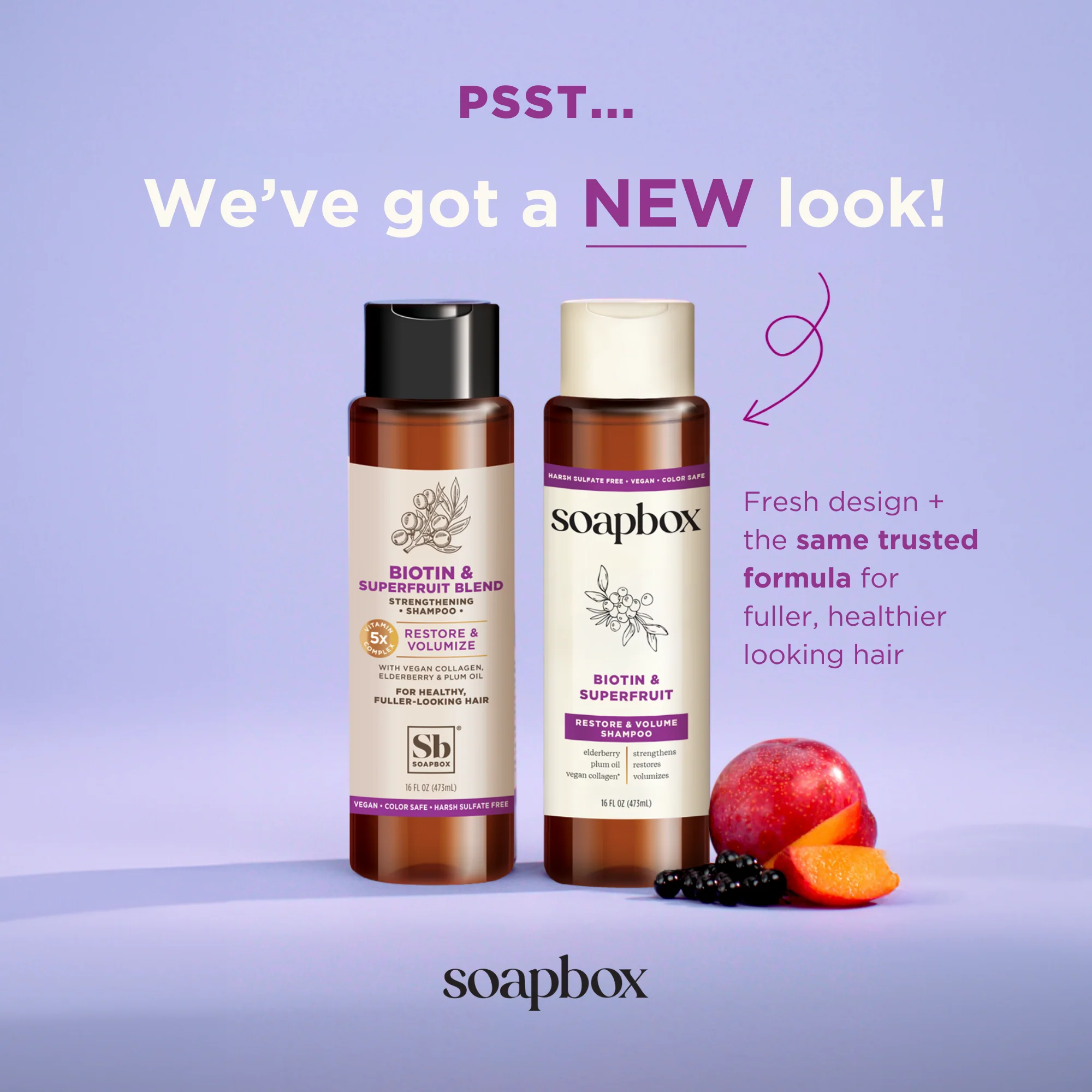Biotin and Superfruit Restore & Volumize Shampoo - Image 2