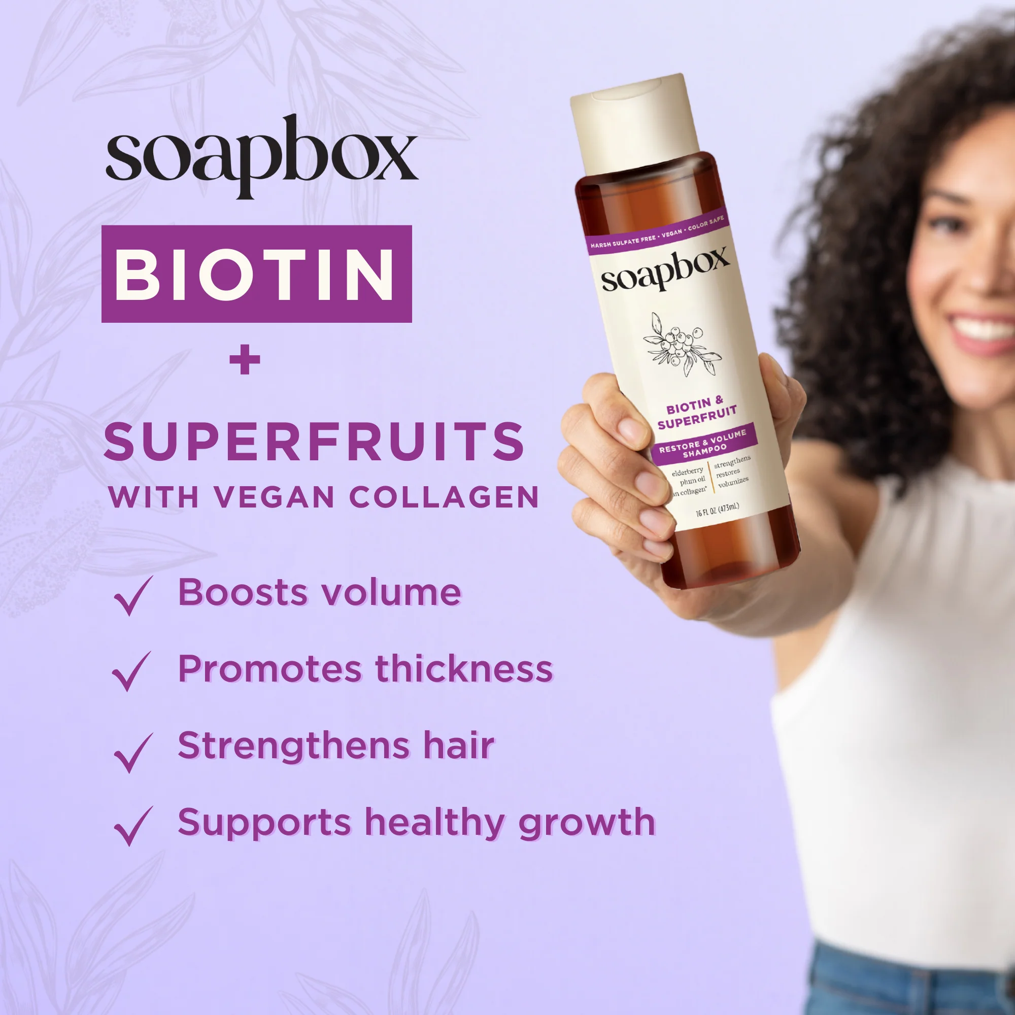Biotin and Superfruit Restore & Volumize Shampoo - Image 3
