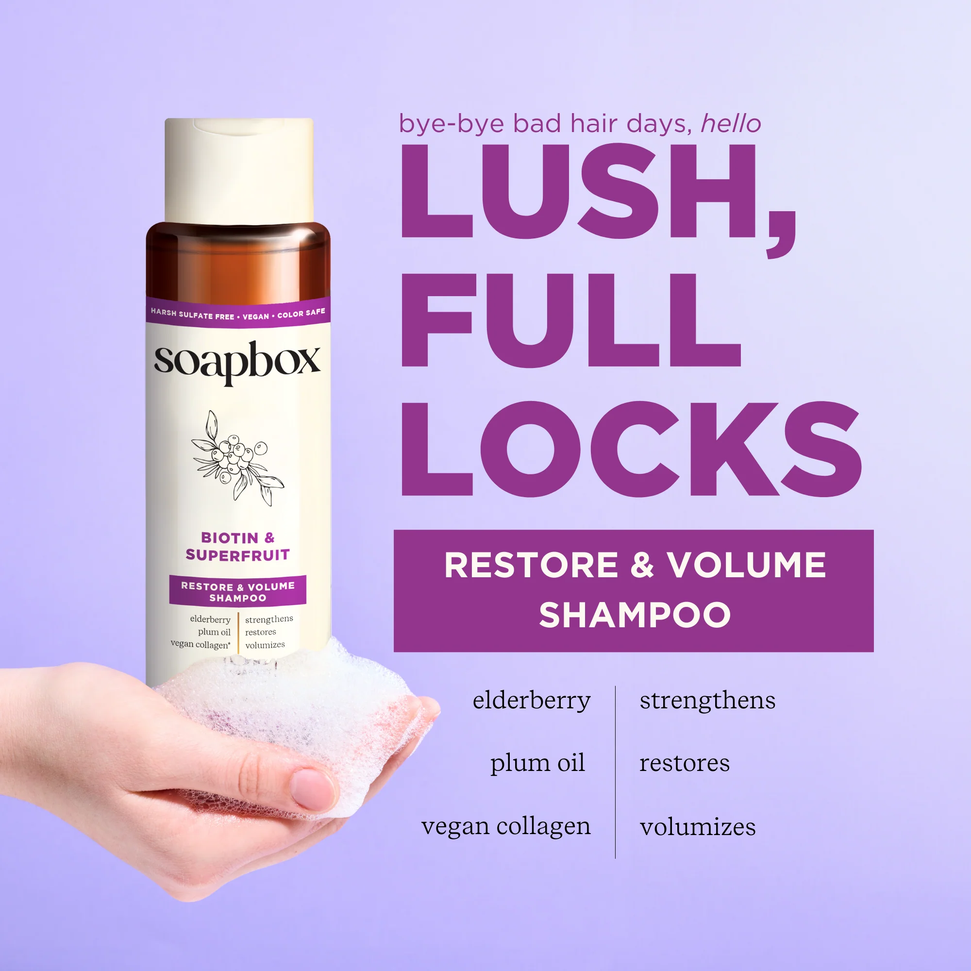 Biotin and Superfruit Restore & Volumize Shampoo - Image 4