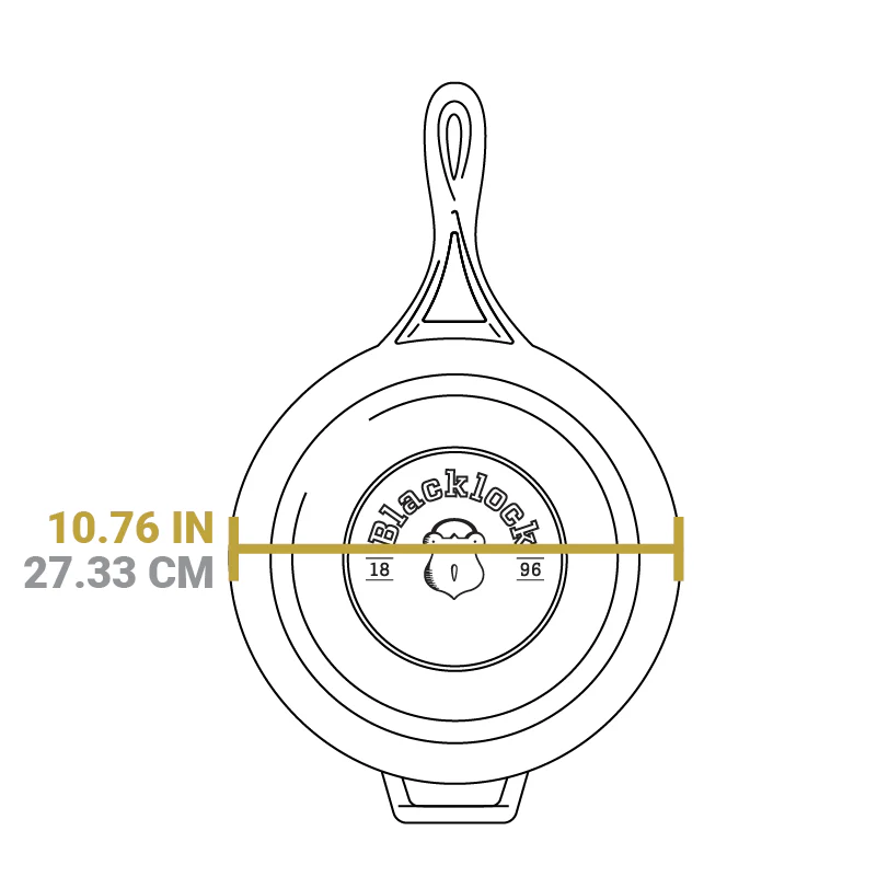 Blacklock Cast Iron Deep Skillet With Lid - Triple Seasoned, Lightweight - Image 10