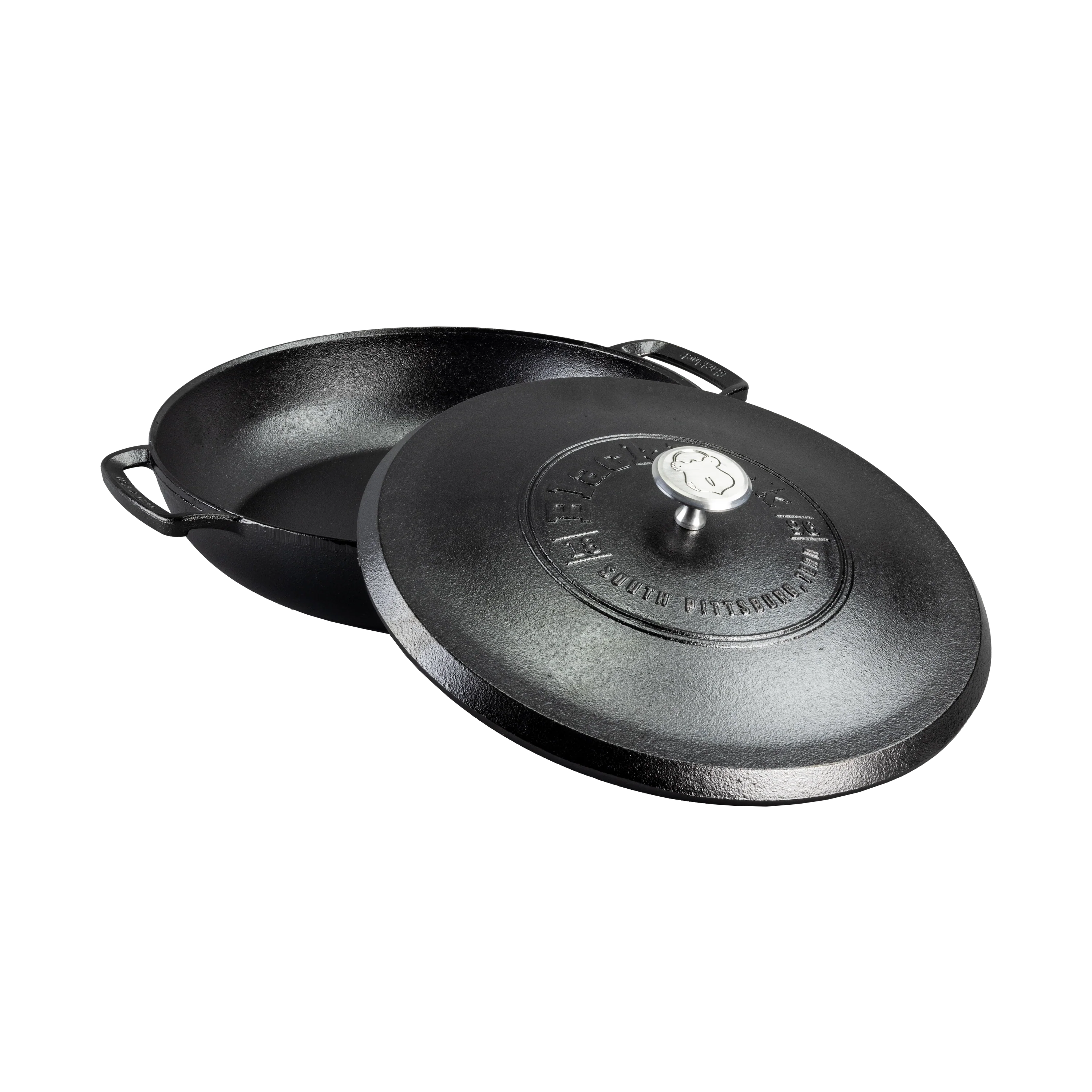Blacklock Cast Iron Braiser with Lid - Triple Seasoned, Lightweight