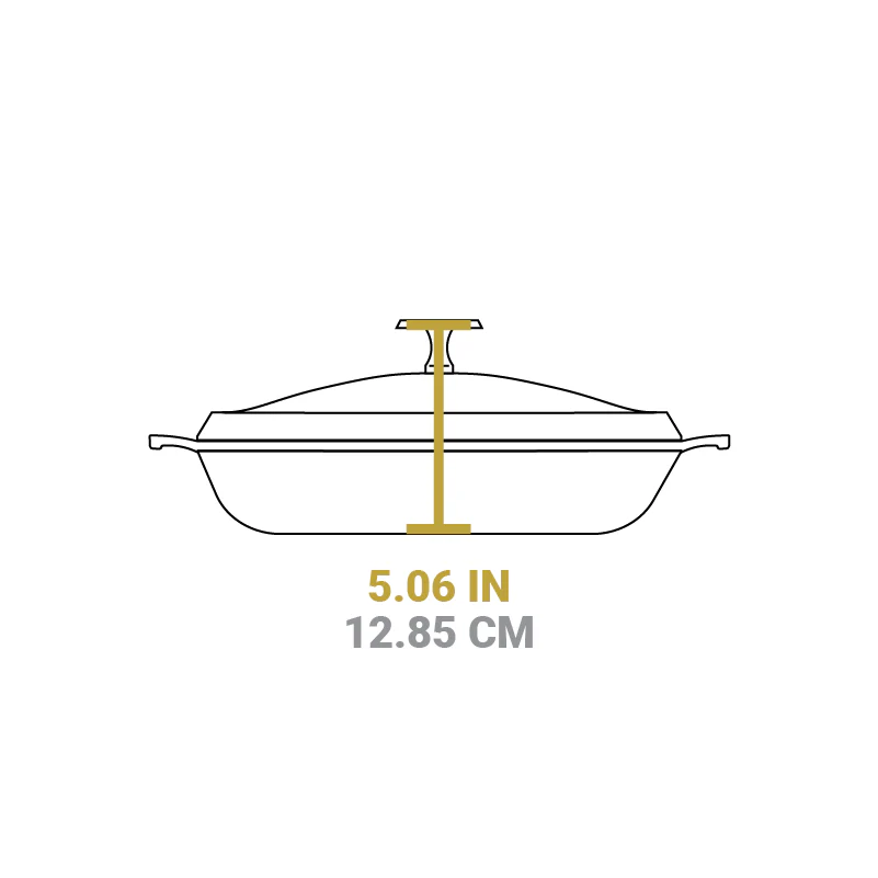 Blacklock Cast Iron Braiser with Lid - Triple Seasoned, Lightweight - Image 13