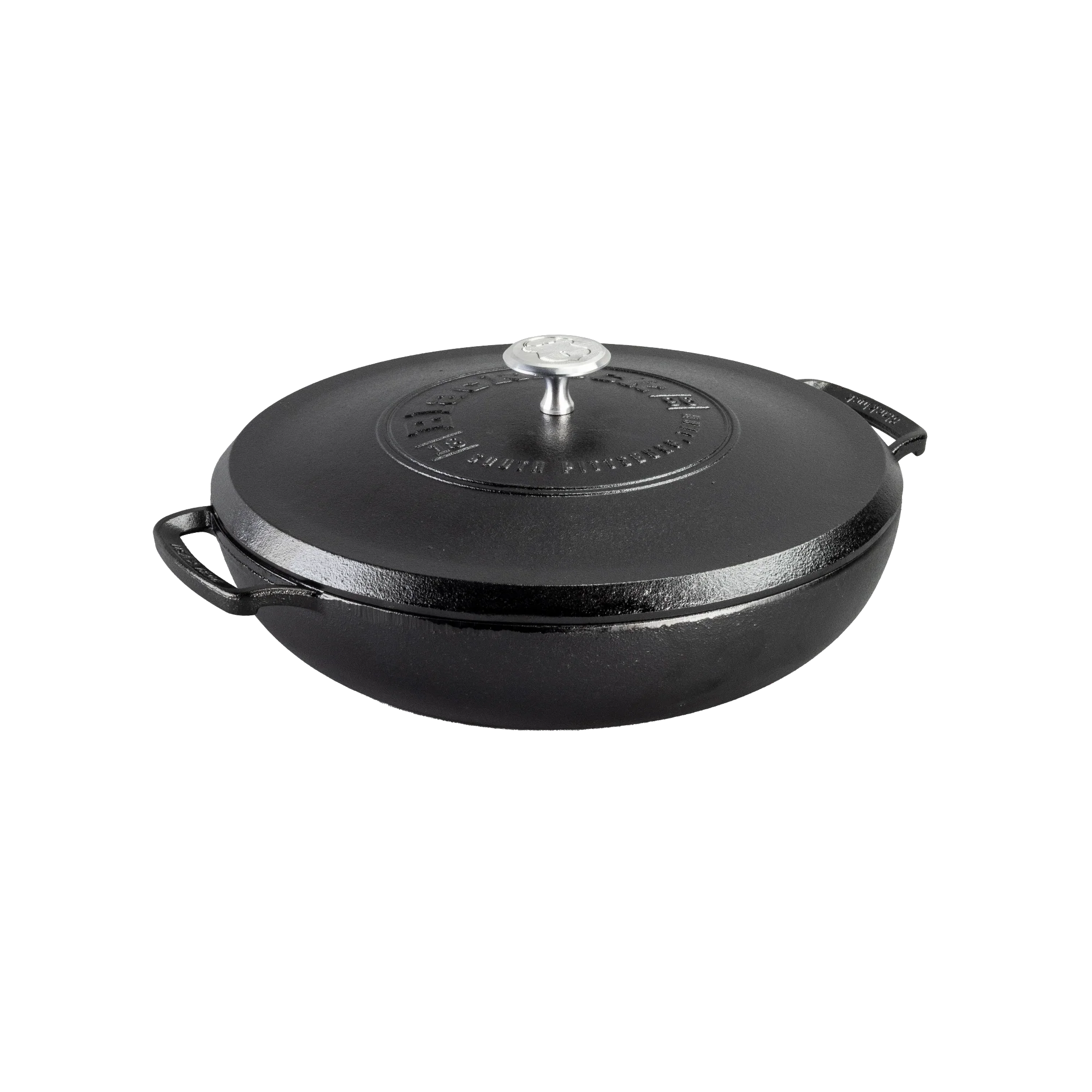 Blacklock Cast Iron Braiser with Lid - Triple Seasoned, Lightweight - Image 4