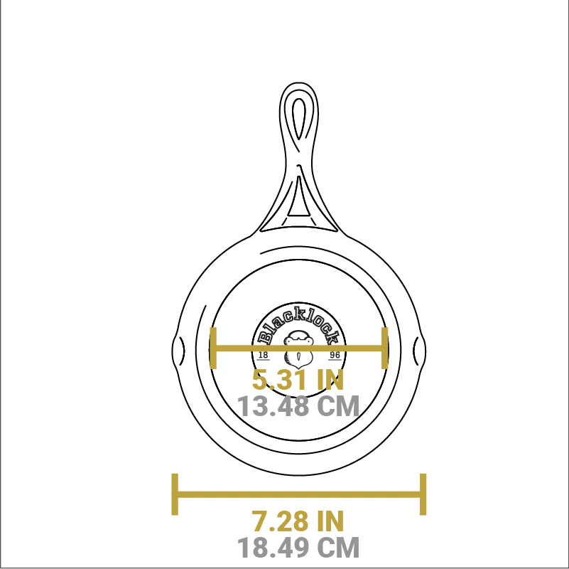 Blacklock Cast Iron Skillet - Triple Seasoned, Lightweight - Image 12