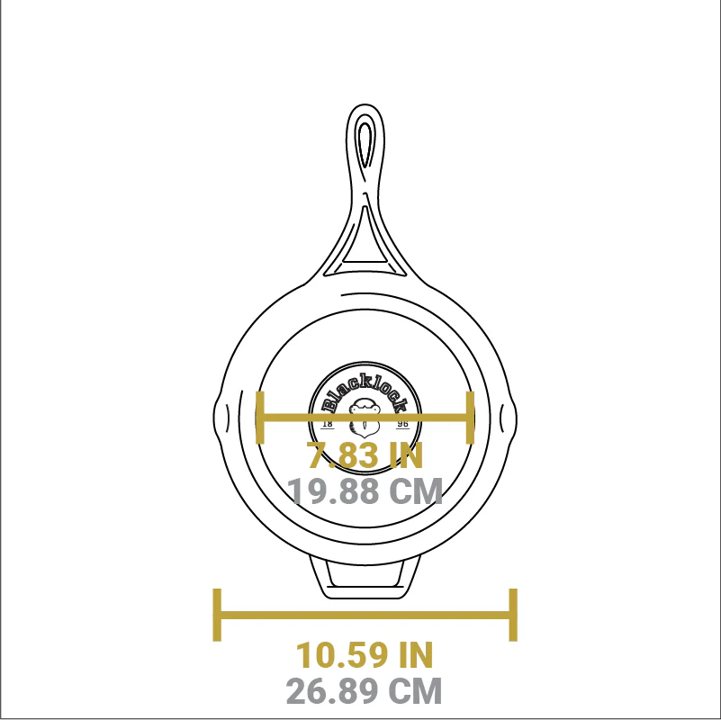 Blacklock Cast Iron Skillet - Triple Seasoned, Lightweight - Image 22