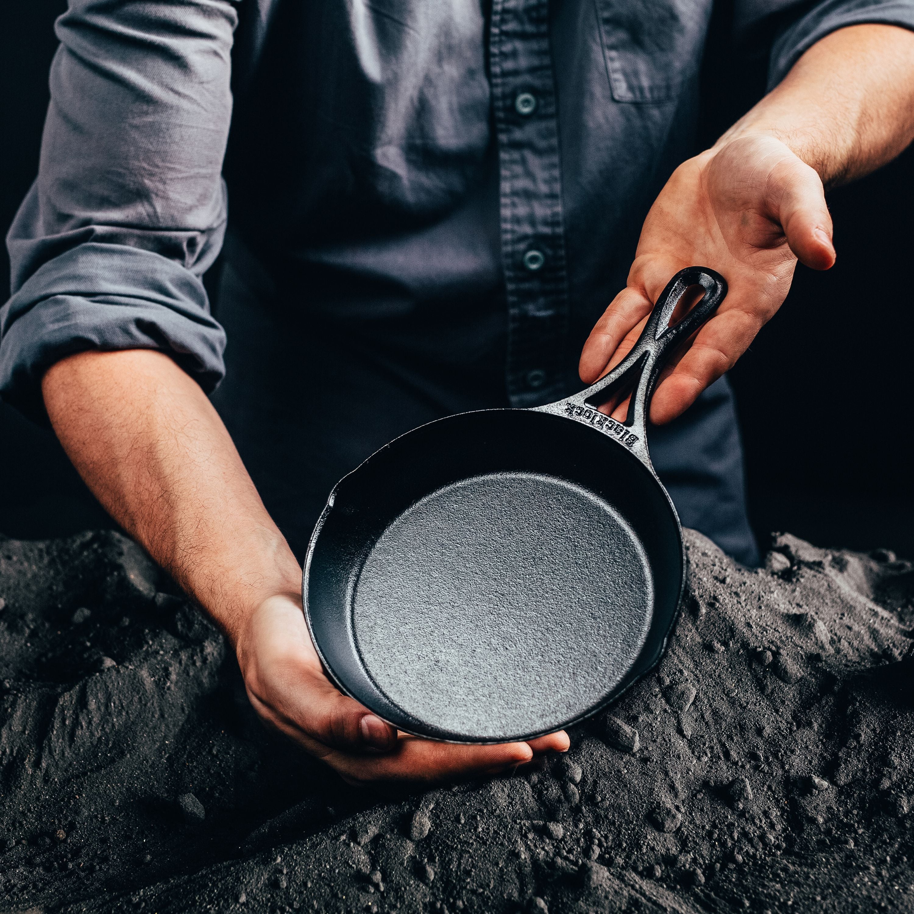 Blacklock Cast Iron Skillet - Triple Seasoned, Lightweight - Image 4