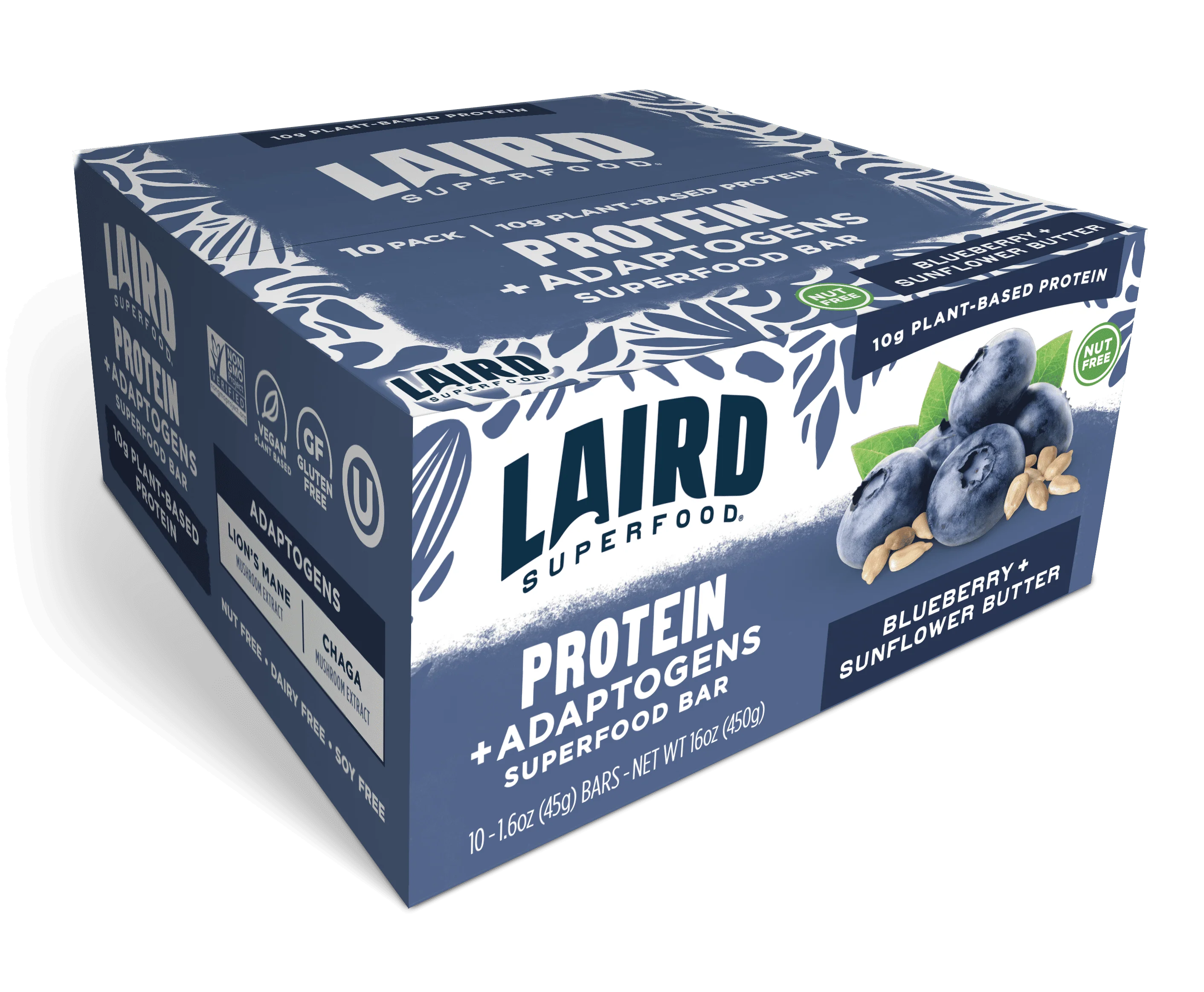 Blueberry Sunflower Butter Protein Bars