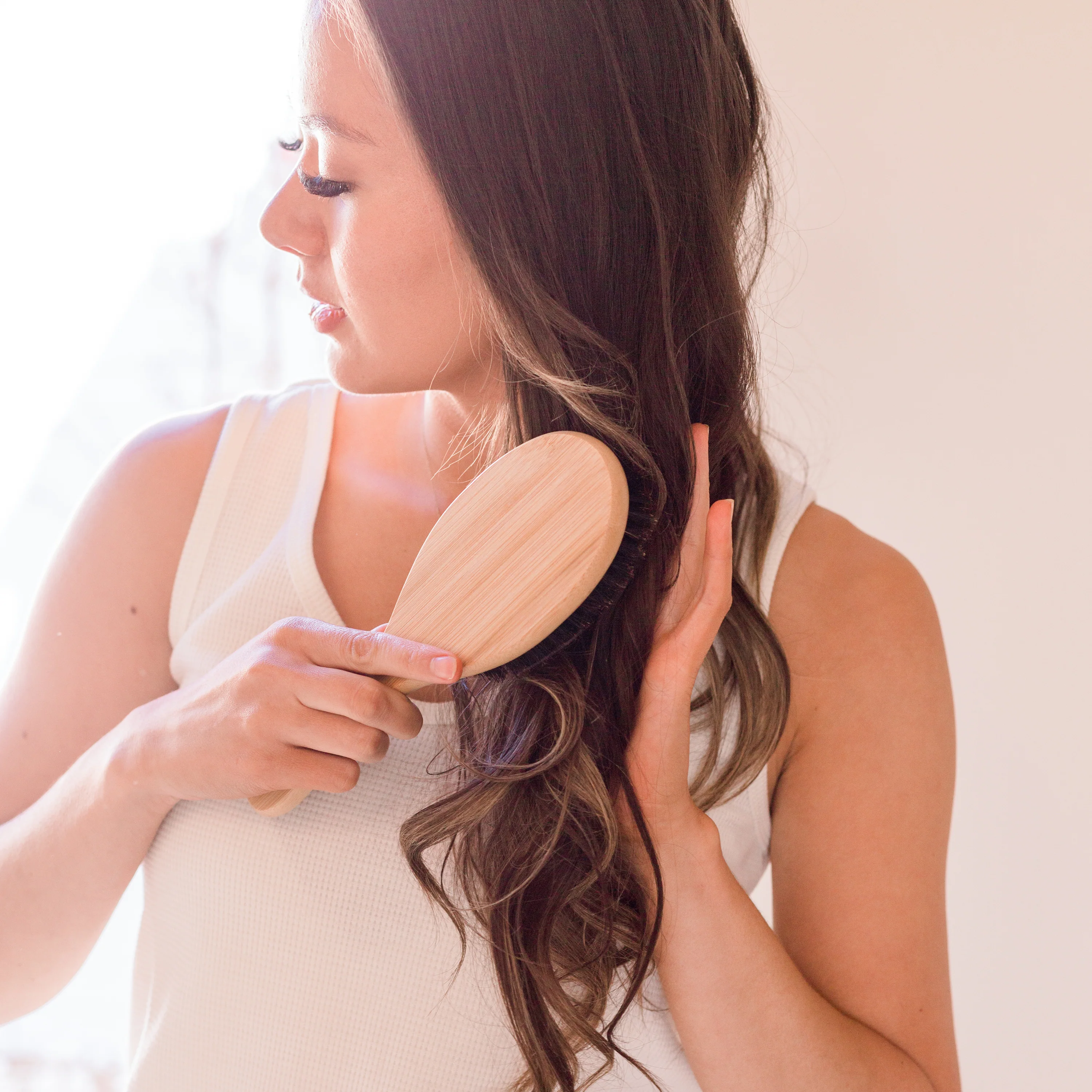 Boar Bristle Hair Brush - Image 5