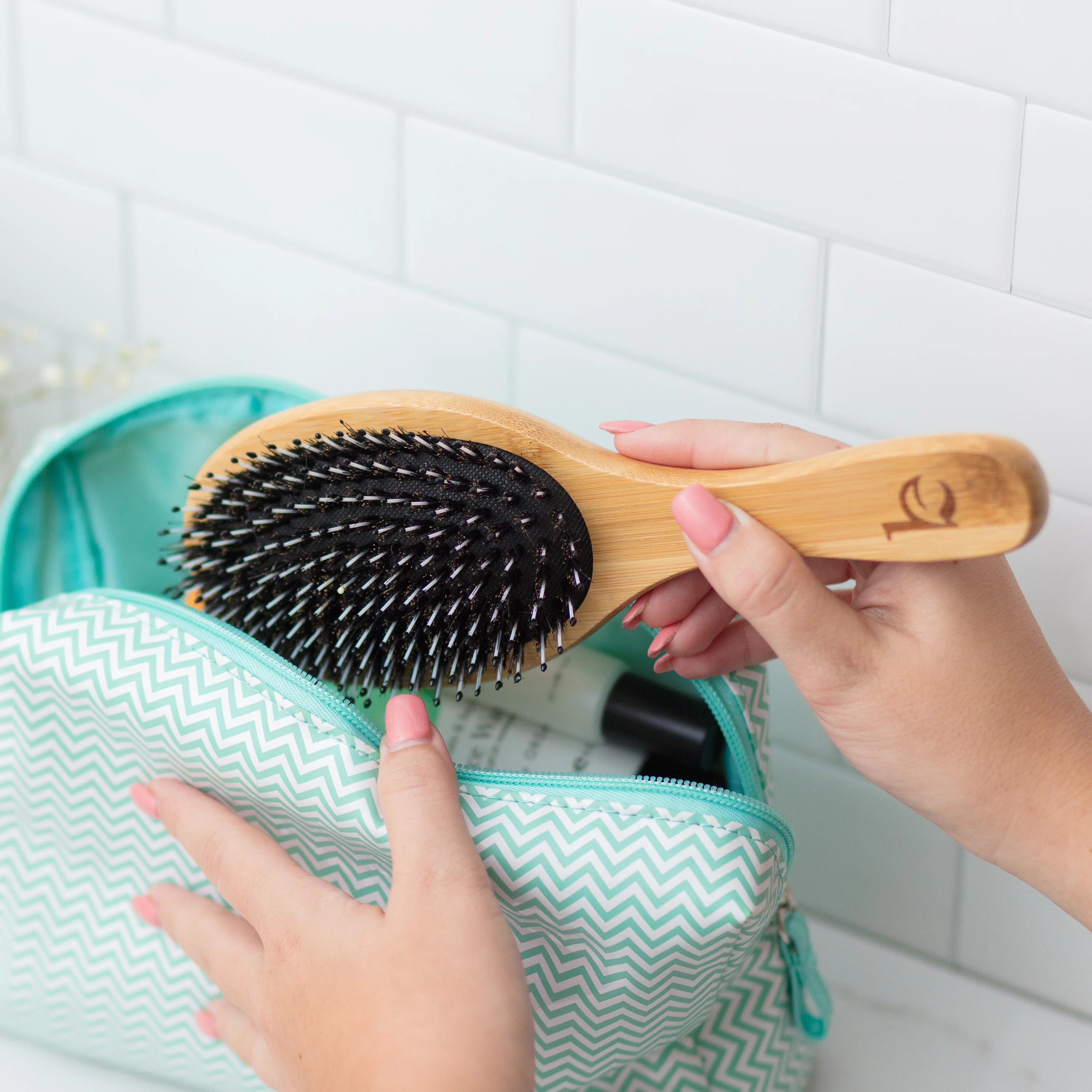 Boar Bristle Hair Brush - Image 8