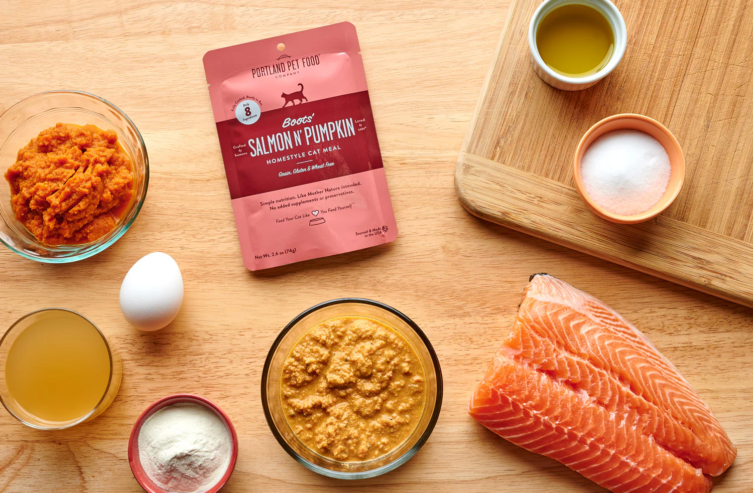 Boots' Salmon N' Pumpkin Human-Grade Cat Meal, Mixer or Meal Topper, 2.6 oz Pouch - Single - Image 4