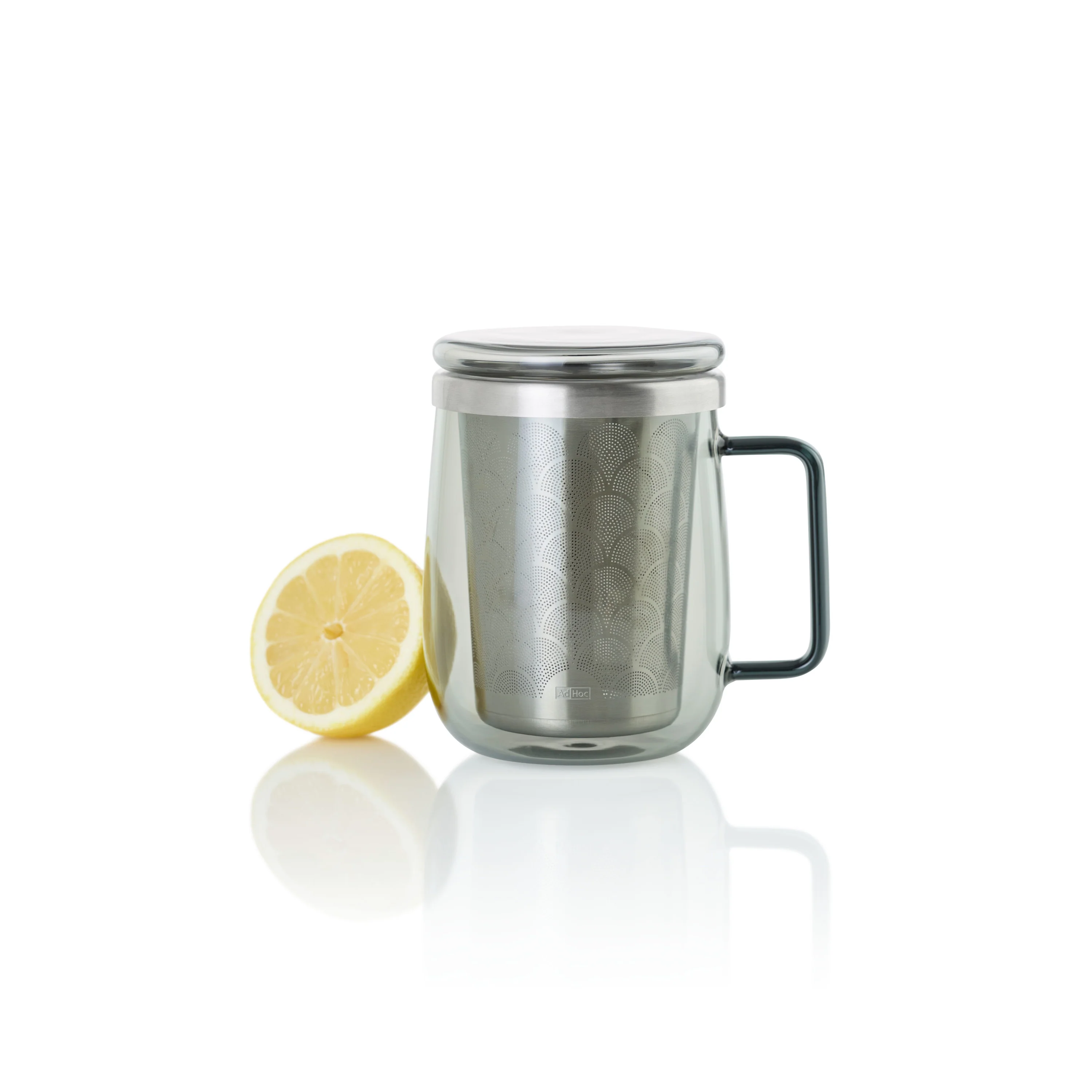 Borosilicate Glass Tea Mug with Stainless Steel Tea Infuser - Image 6