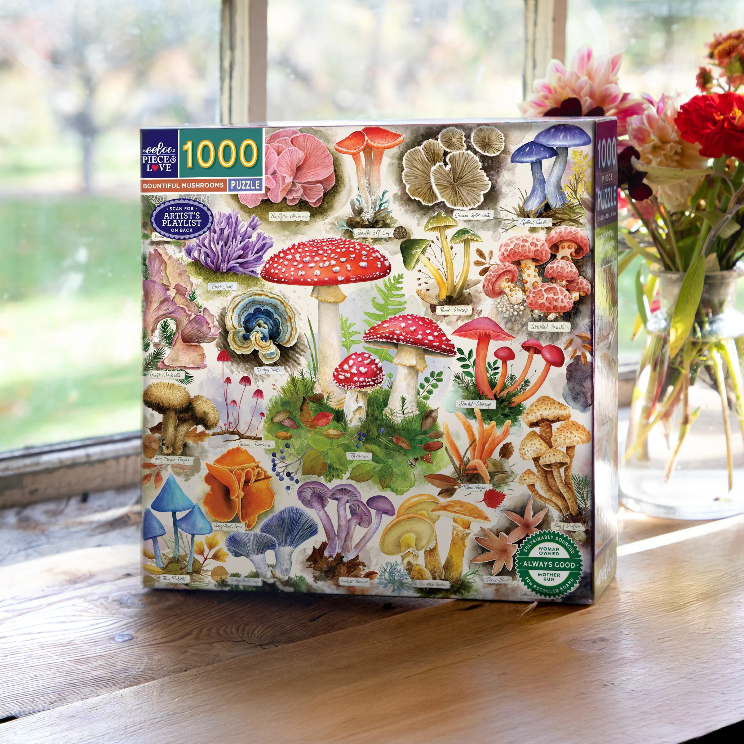 Bountiful Mushrooms 1000 Piece Puzzle - Image 5