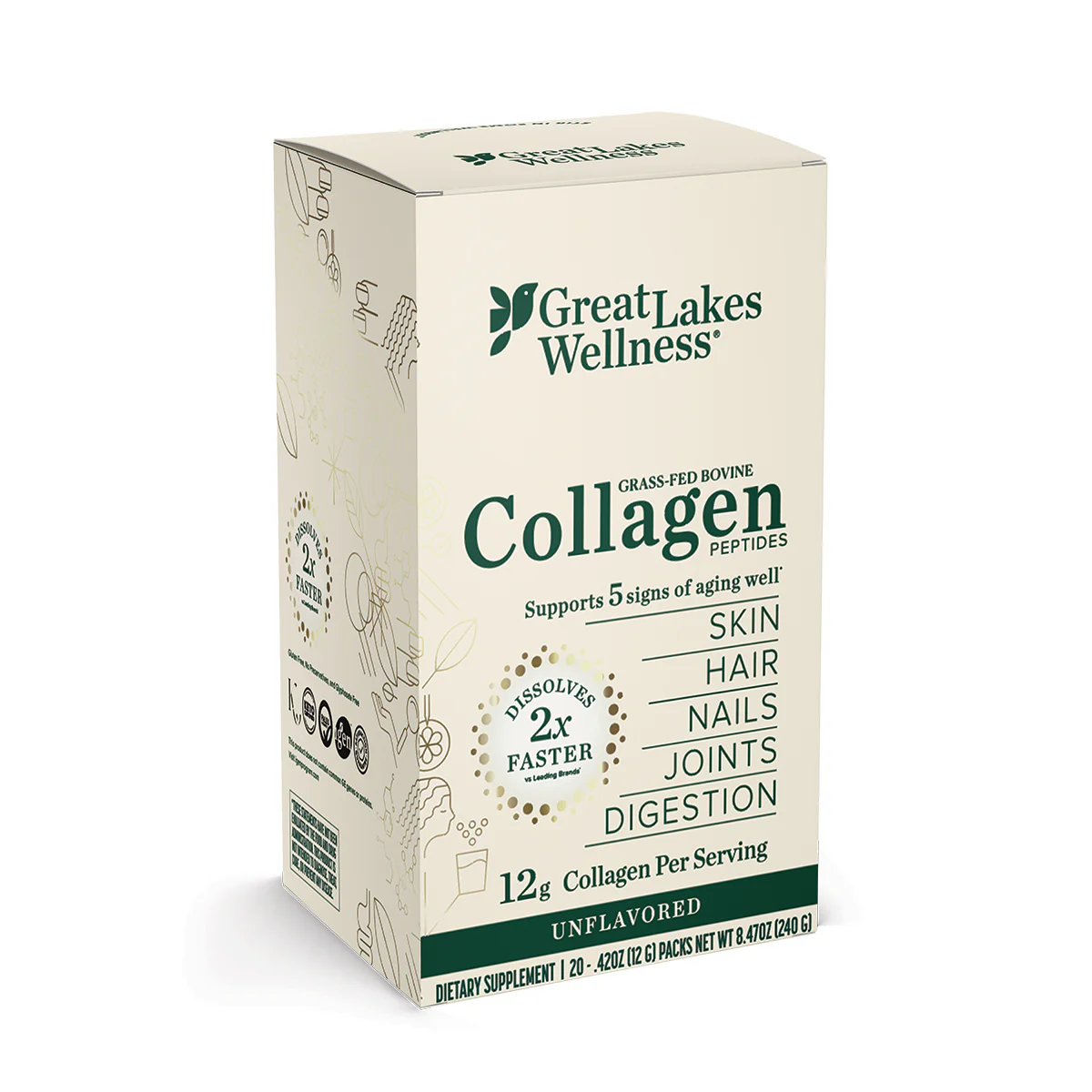 Bovine Collagen Peptides Dissolvable Powder Sticks - Image 5