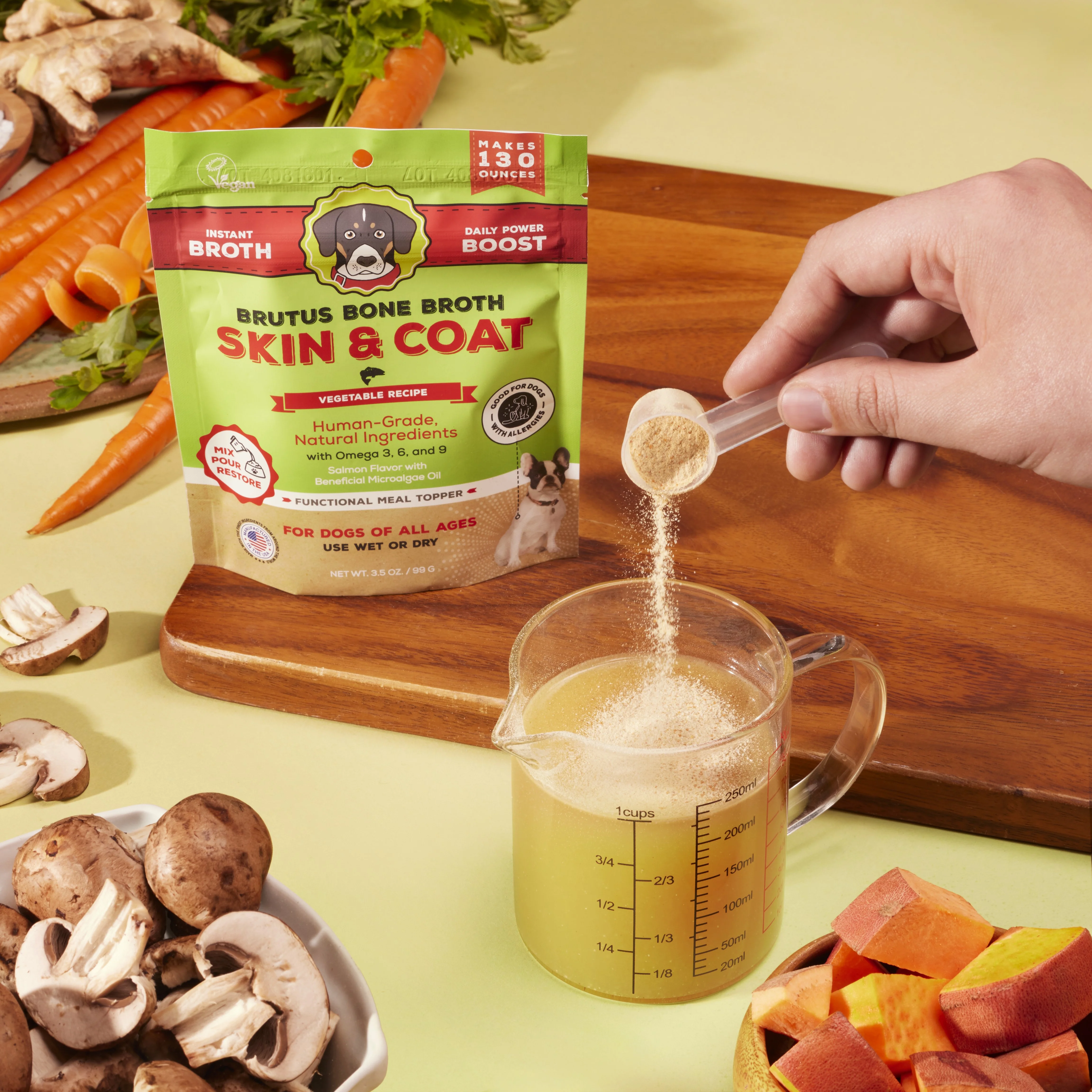 Brutus on the Go: Vegatable Skin & Coat Instant Bone Broth Mega Pack - Image 6