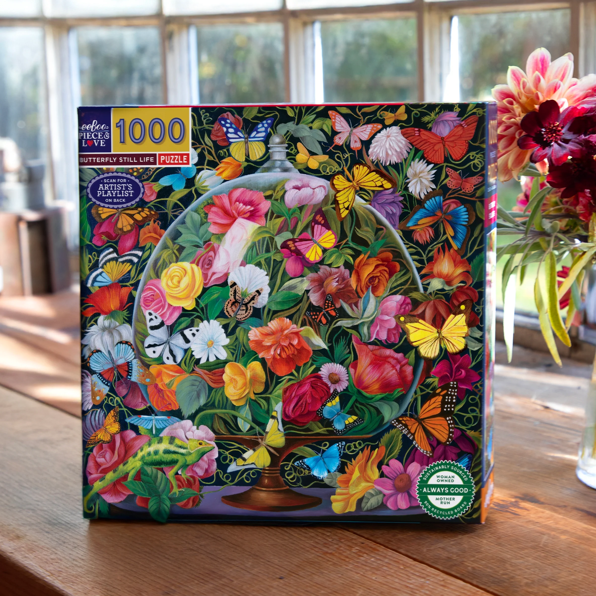 Butterfly Still Life 1000 Piece Puzzle - Image 4