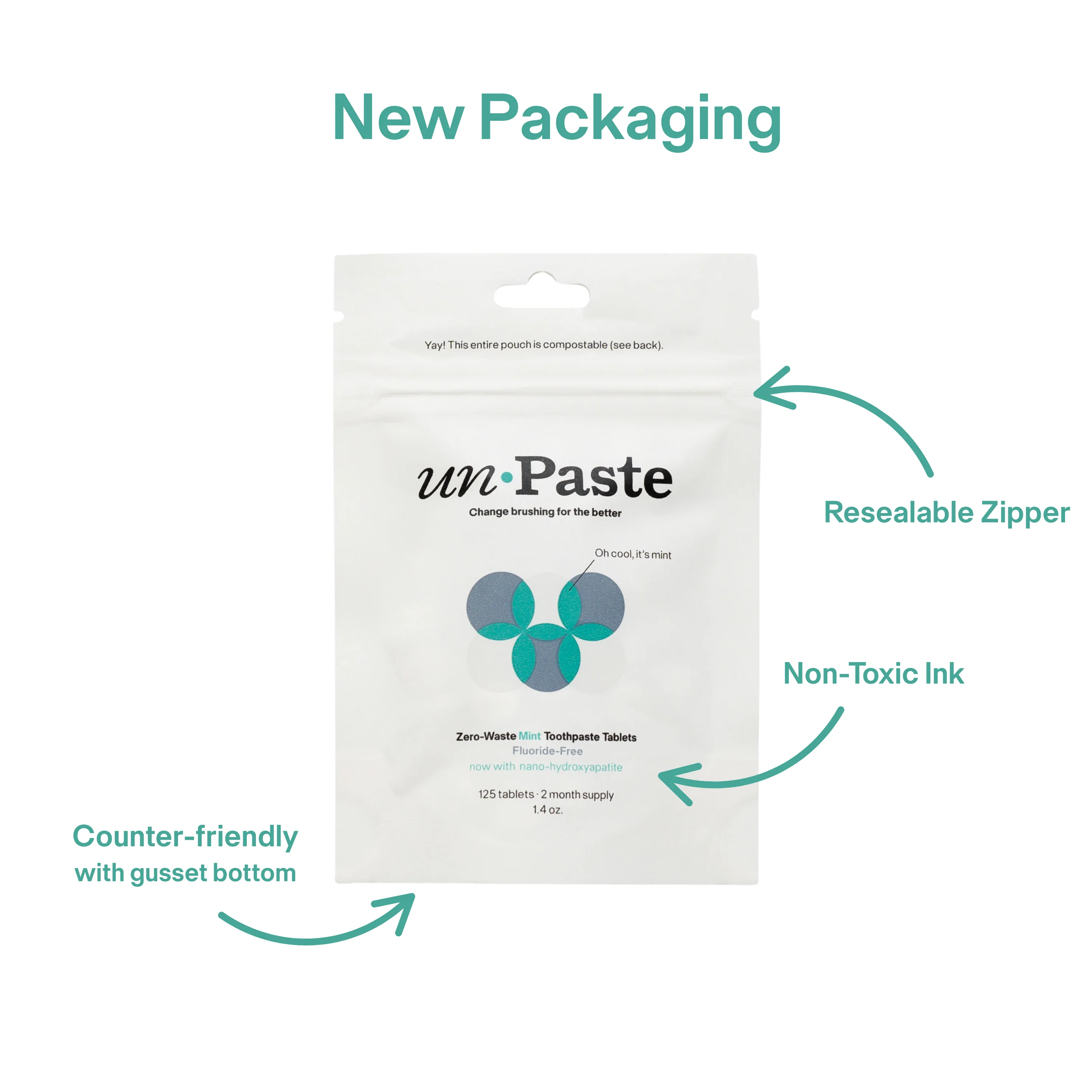 Fluoride Free Mint Toothpaste Tablets - Image 7