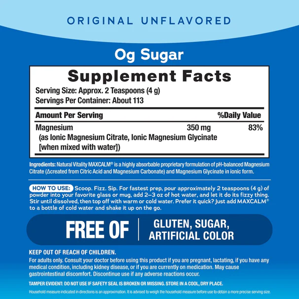 MAXCALM Original Powder - Unflavored - Image 4