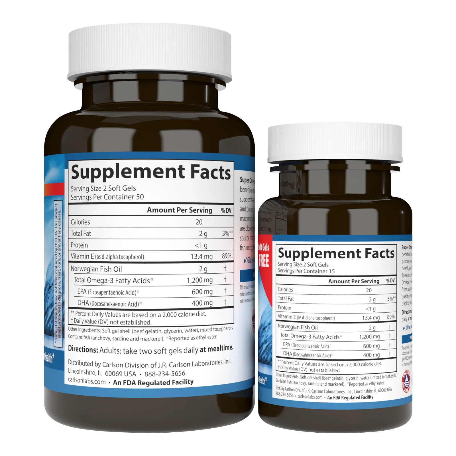 Super Omegs 3 Gems - 1,200 mg Omega-3s - Image 4