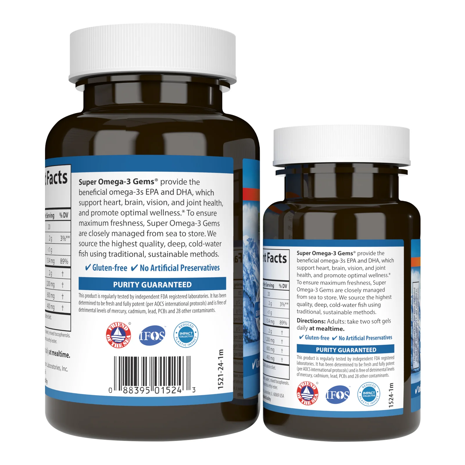 Super Omegs 3 Gems - 1,200 mg Omega-3s - Image 5