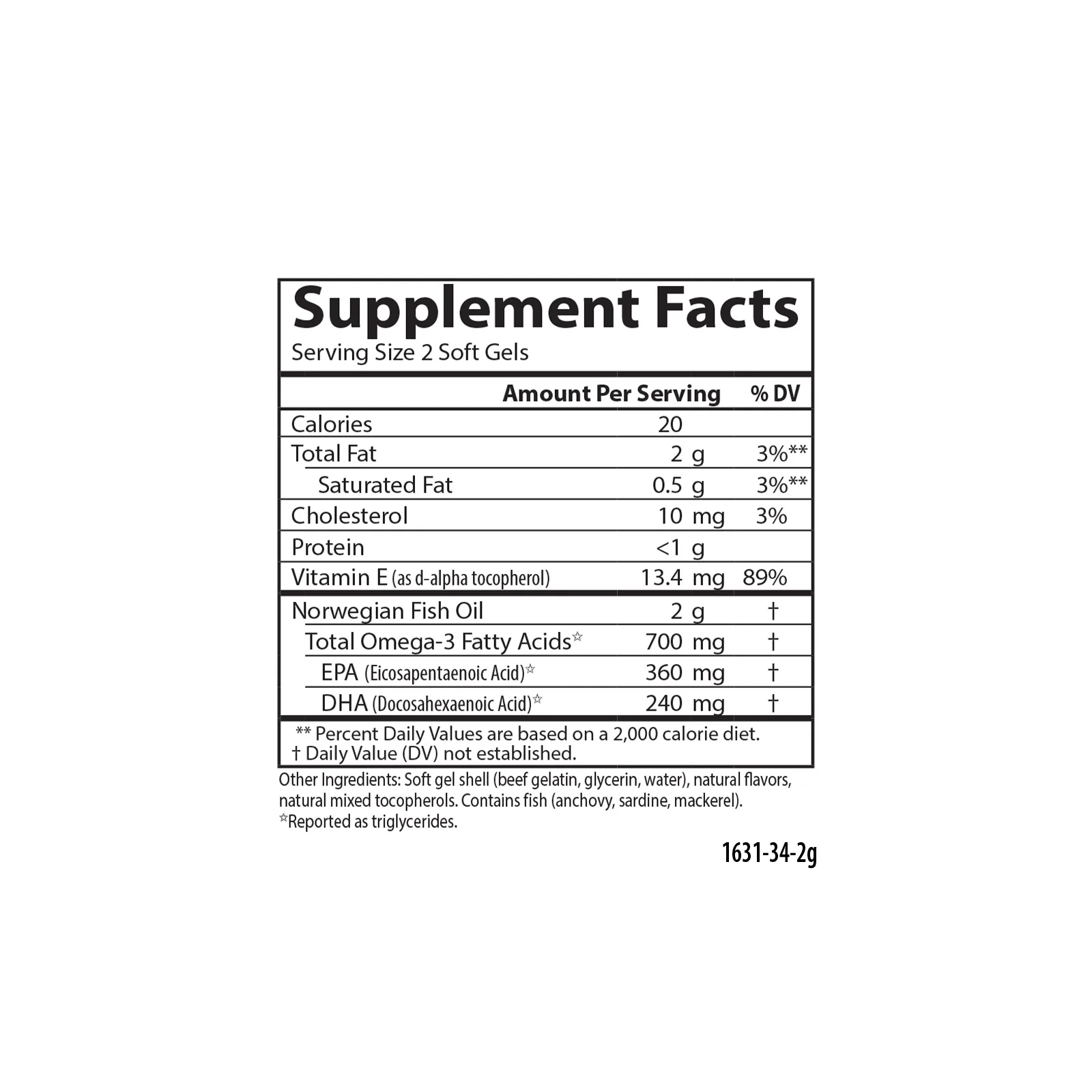 The Very Finest Fish Oil, Softgel - 700 mg Omega-3s - Image 5