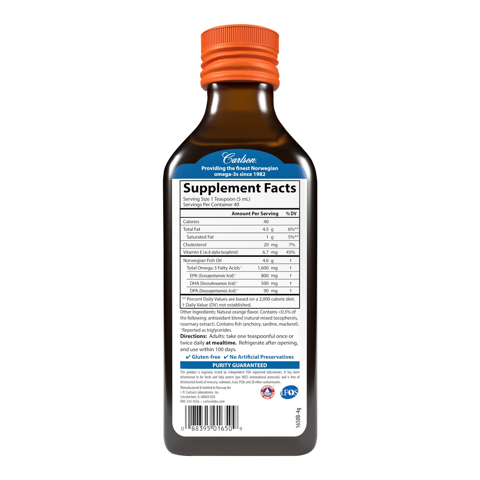 The Very Finest Fish Oil, Orange Flavor - Image 2