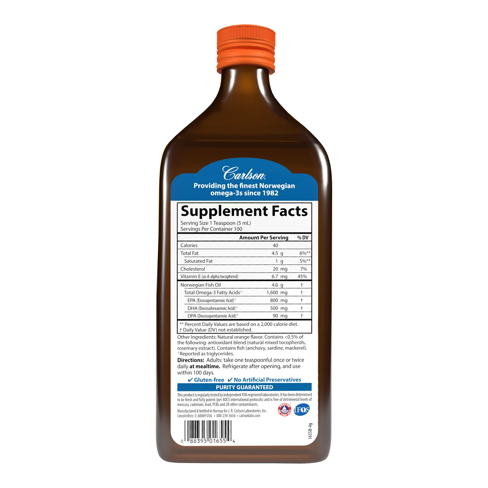 The Very Finest Fish Oil, Orange Flavor - Image 5