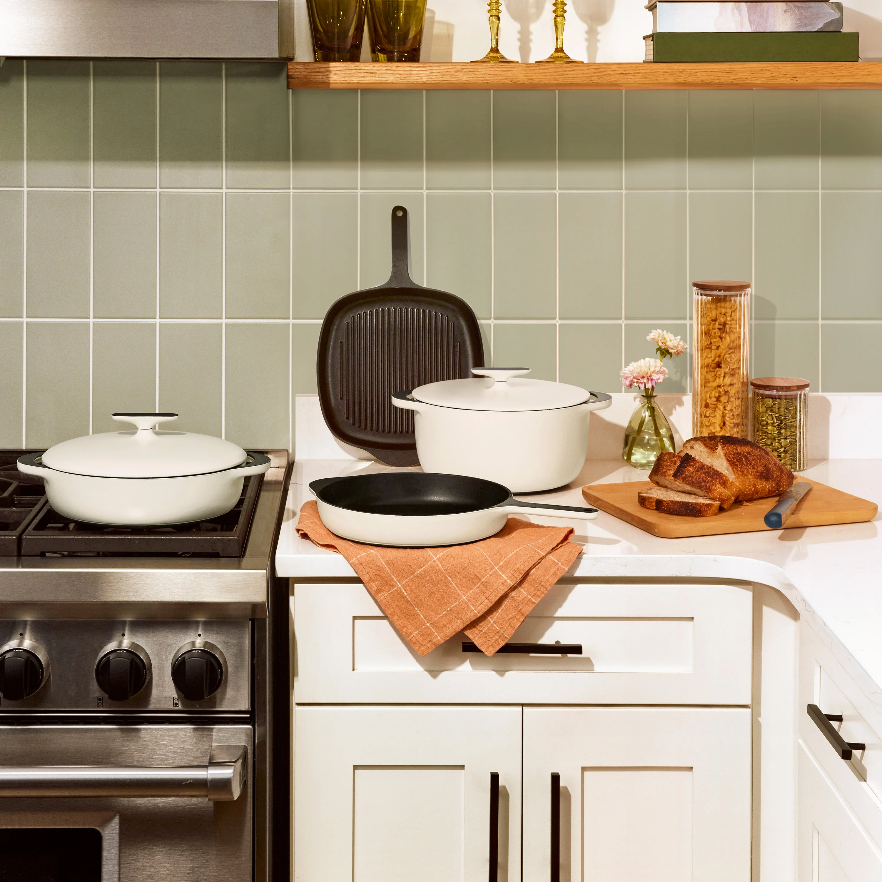 Cast Iron Braiser with Lid, 3.5 qt - Image 8