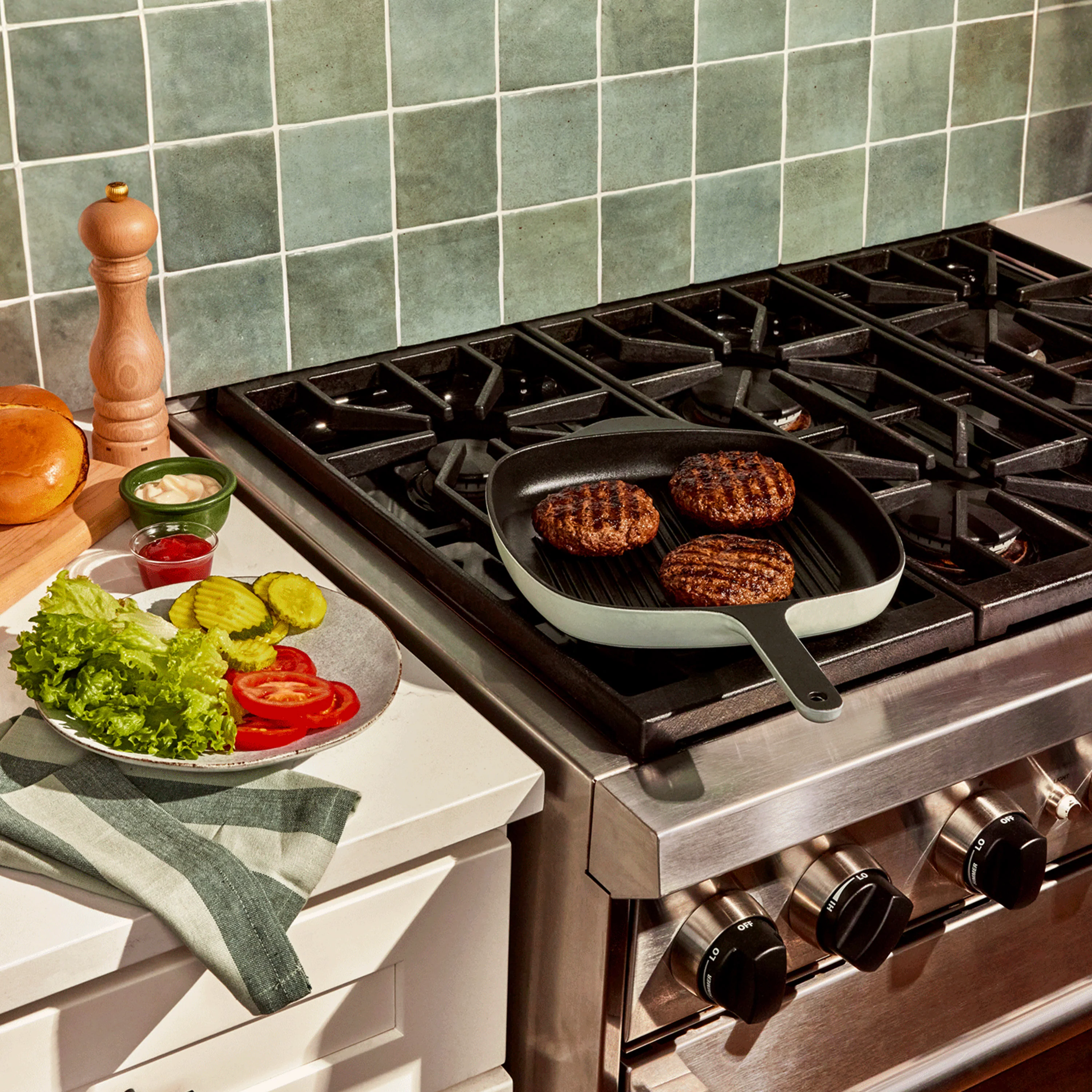 Cast Iron Grill Pan, 10.5" - Image 9