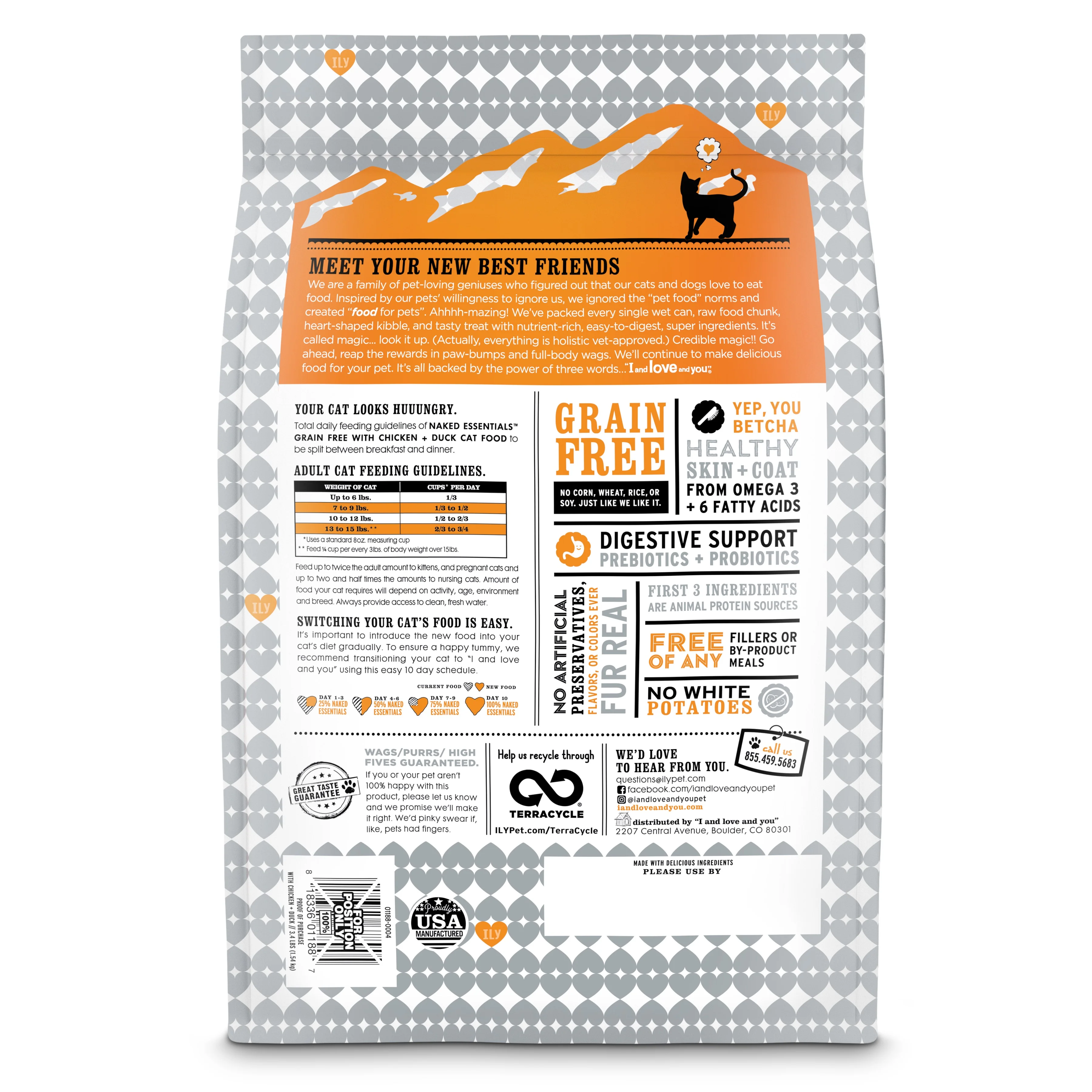Naked Essentials Chicken & Duck Recipe Dry Cat Food - Image 3