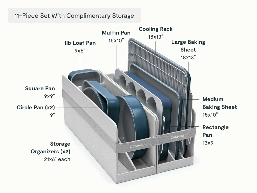 Ceramic Bakeware Set - With Complimentary Storage - Image 13