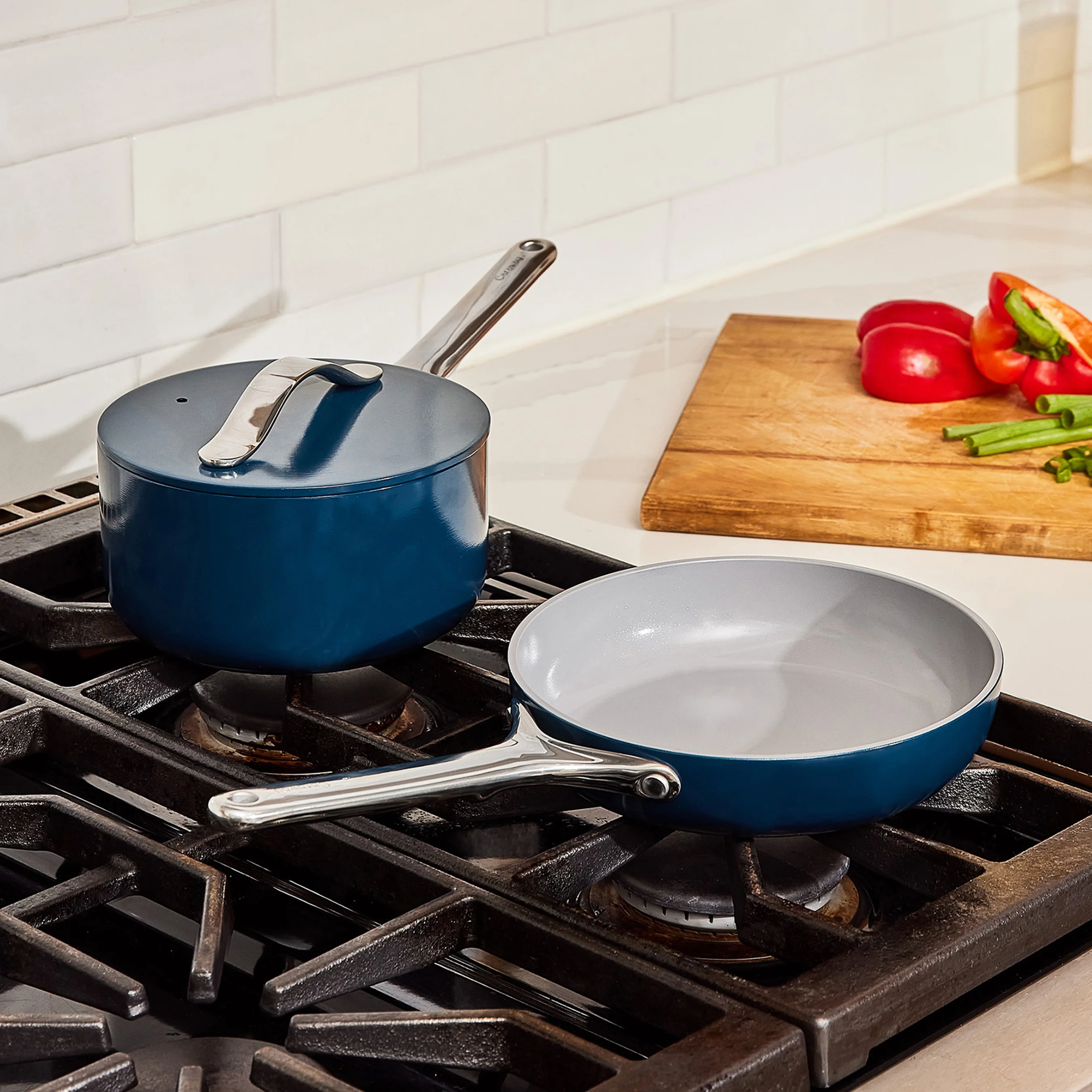 Ceramic Mini Fry Pan & Mini Sauce Pan Duo - Image 11