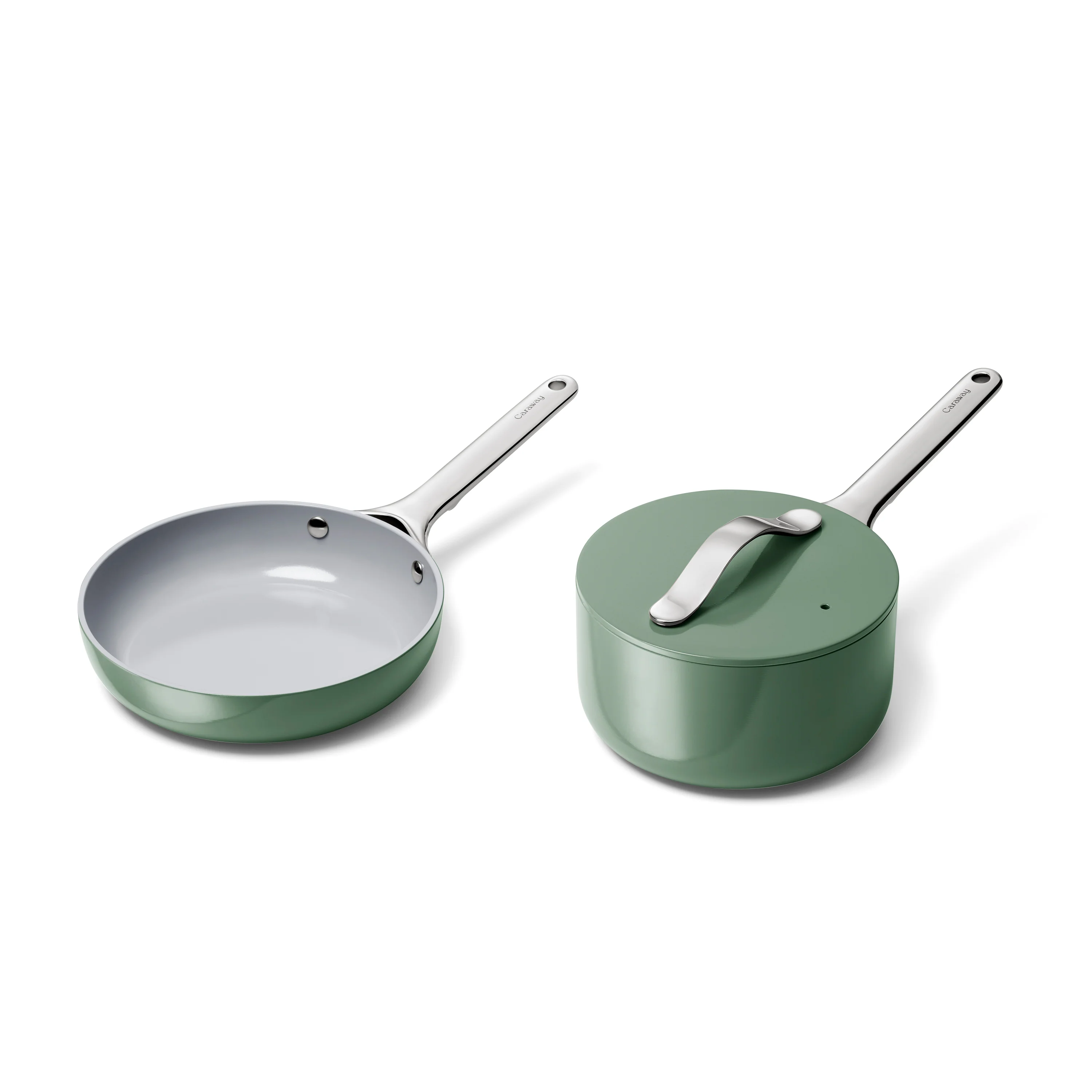Ceramic Mini Fry Pan & Mini Sauce Pan Duo - Image 15