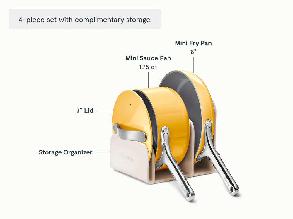 Ceramic Mini Fry Pan & Mini Sauce Pan Duo - Image 24