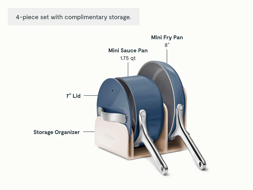 Ceramic Mini Fry Pan & Mini Sauce Pan Duo - Image 25