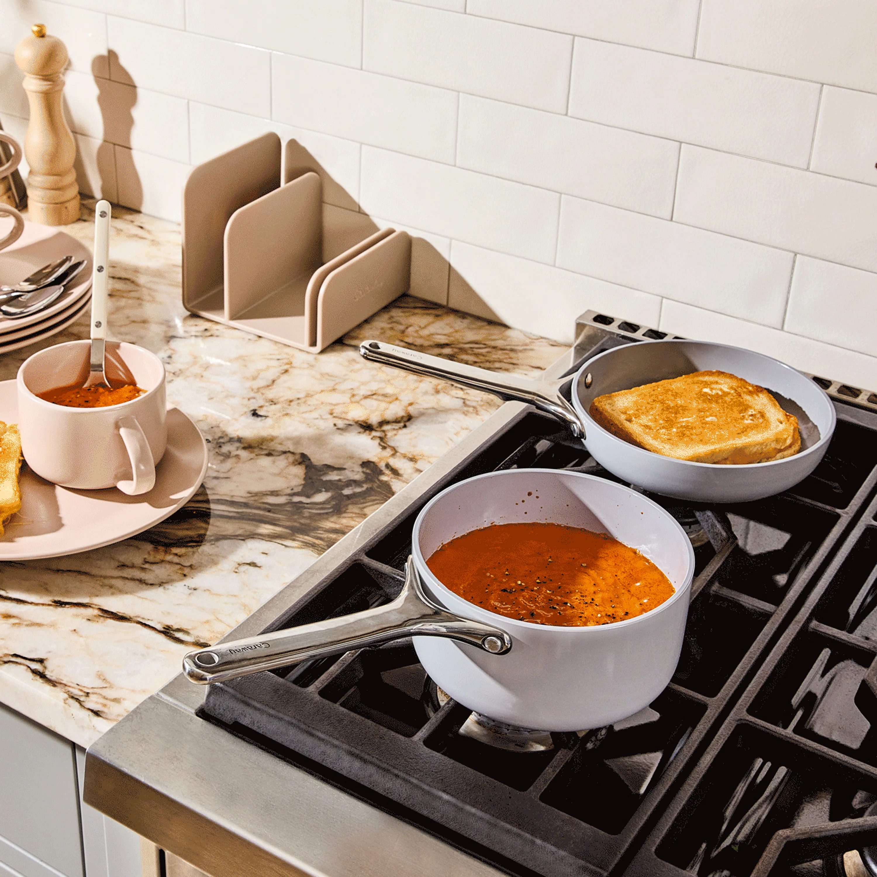 Ceramic Mini Fry Pan & Mini Sauce Pan Duo - Image 5