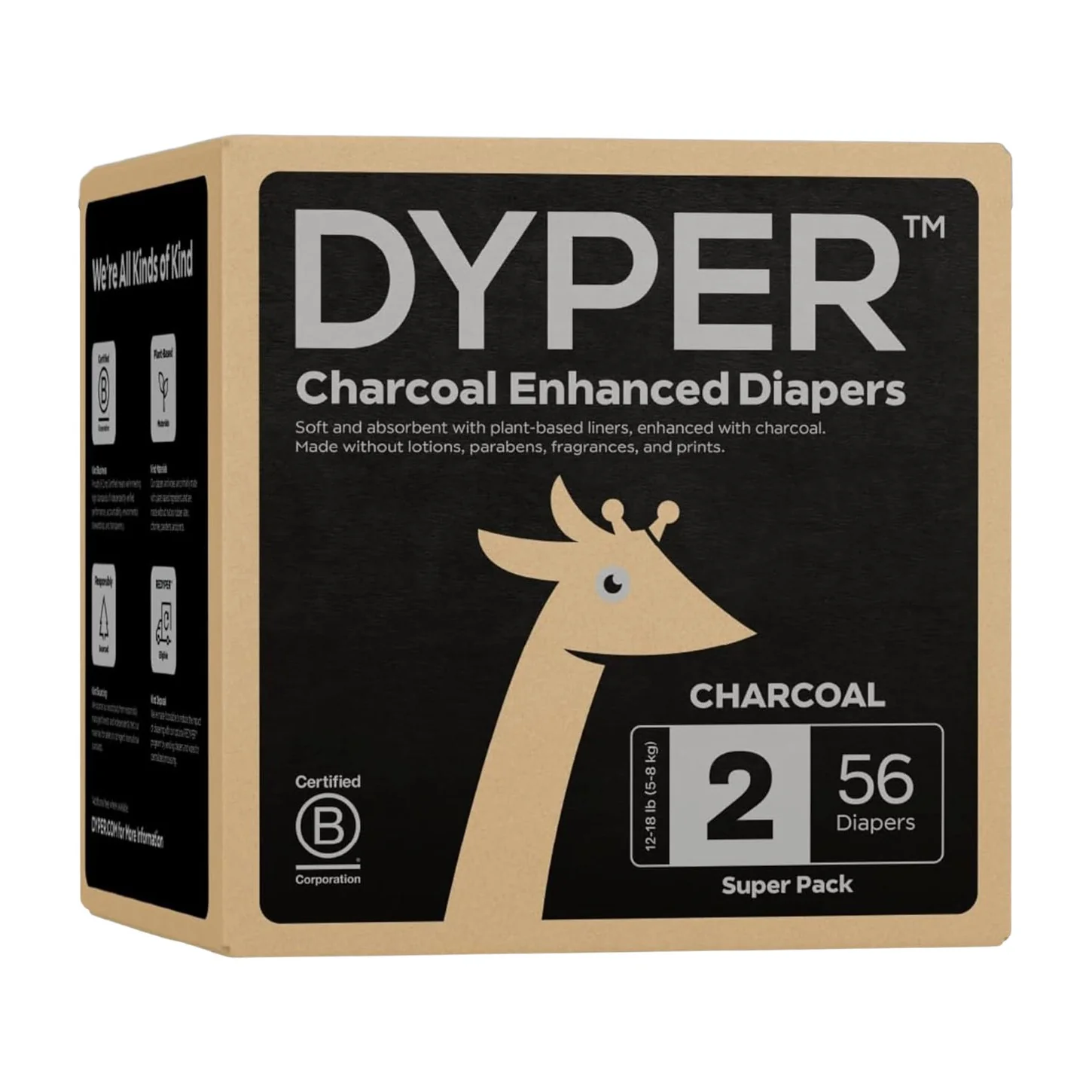 Charcoal Enhanced Diapers – Rash Relief with Ultra-Absorbent, FSC-Certified™ Core - Image 13