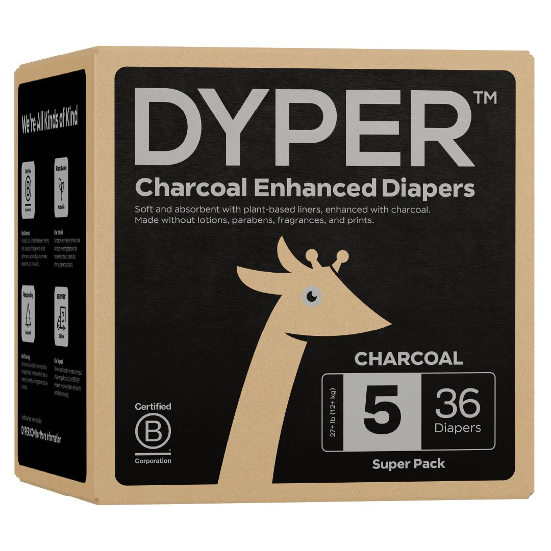 Charcoal Enhanced Diapers – Rash Relief with Ultra-Absorbent, FSC-Certified™ Core - Image 5