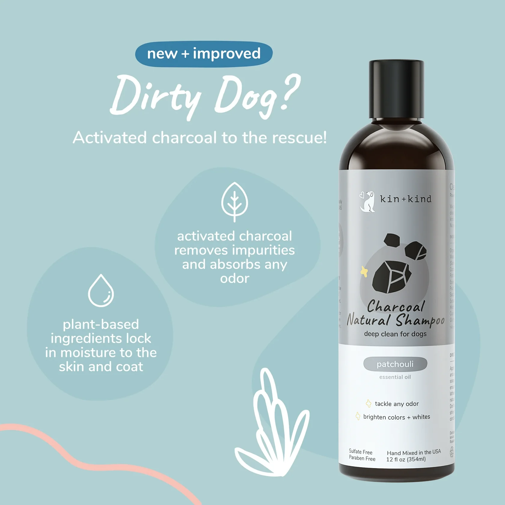 Charcoal Deep Clean Natural Shampoo for Dogs - Image 3