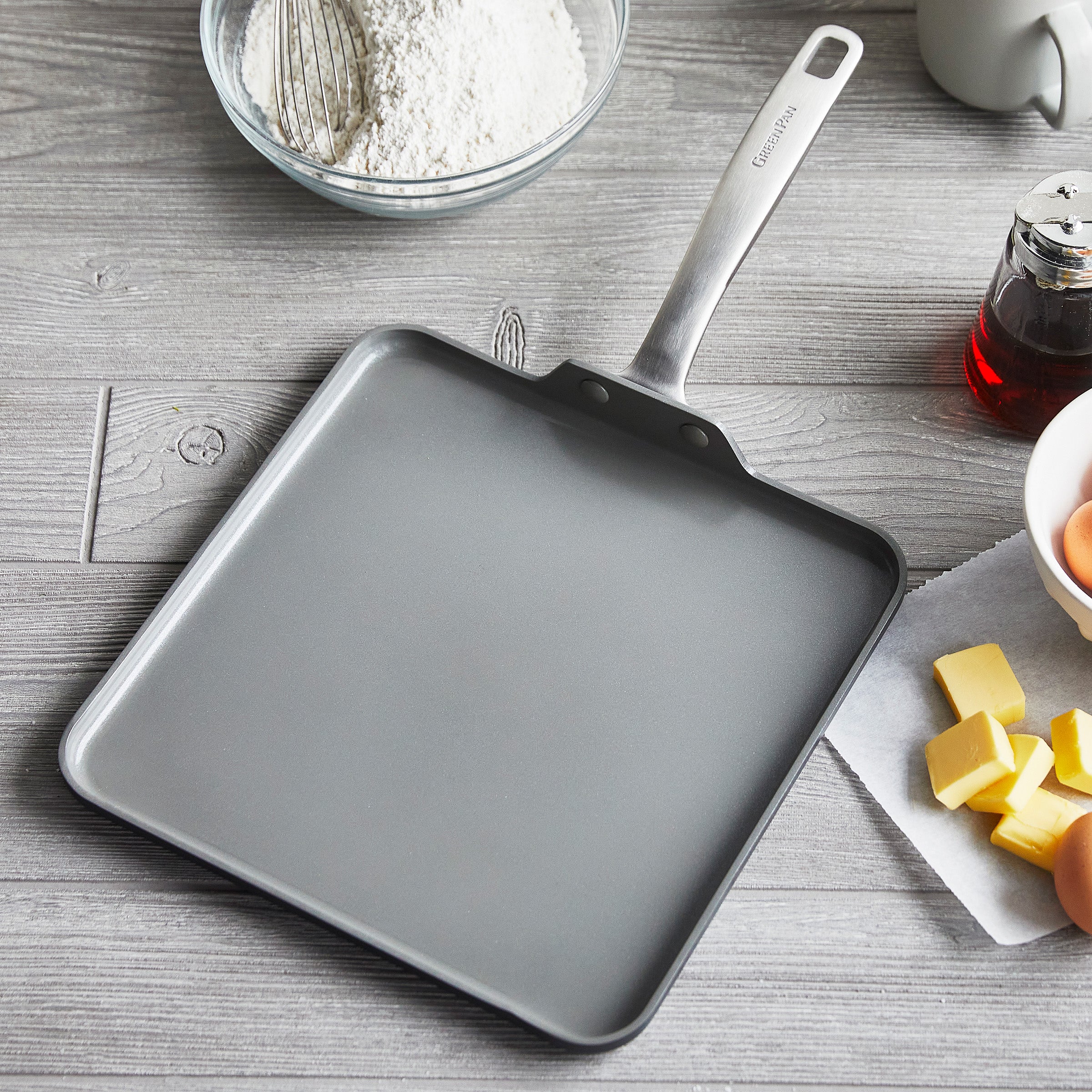 Chatham Ceramic Nonstick Griddle Pan, 11" - Image 2