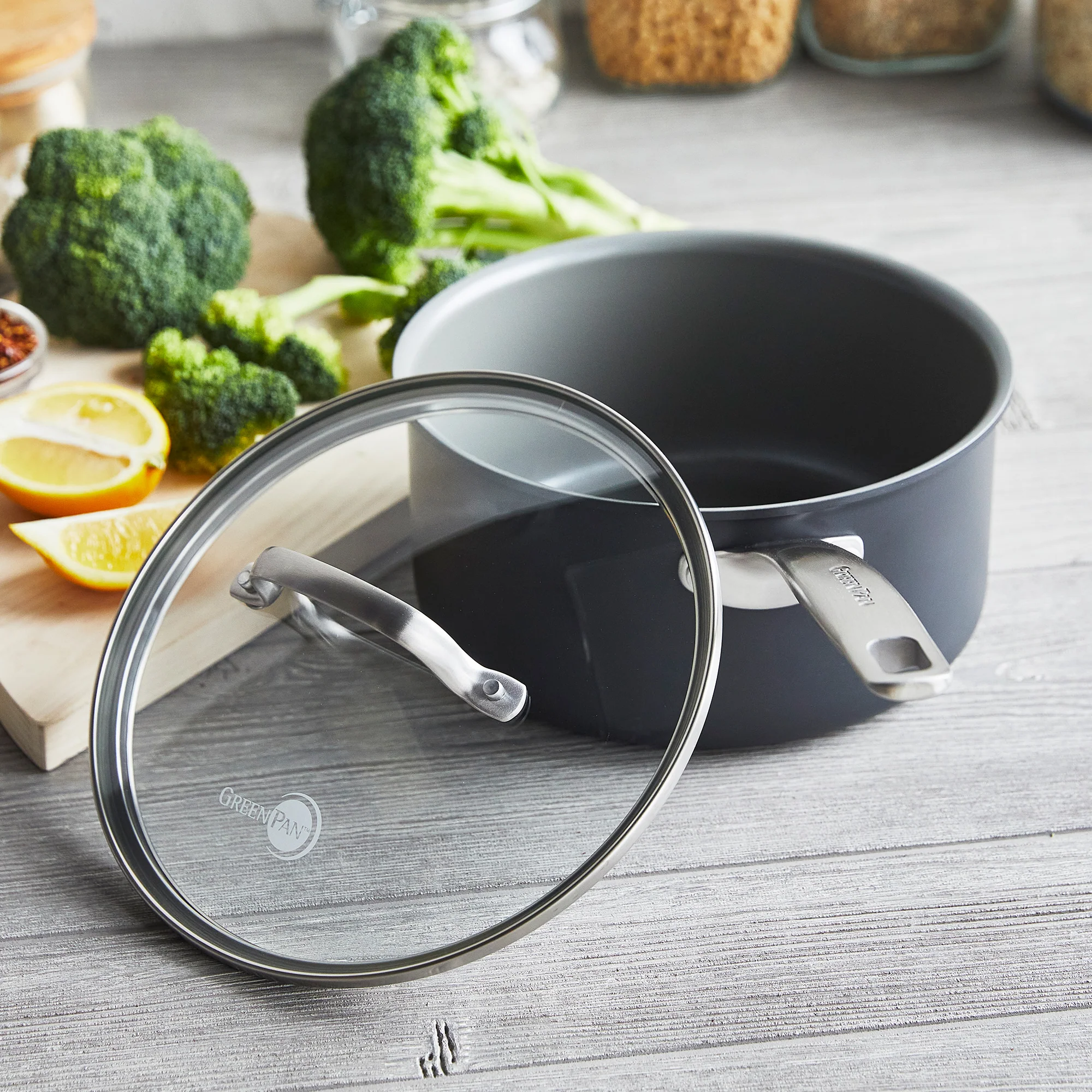 Chatham Nonstick, Ceramic Sauce Pan with Lid, 3 qt - Image 10