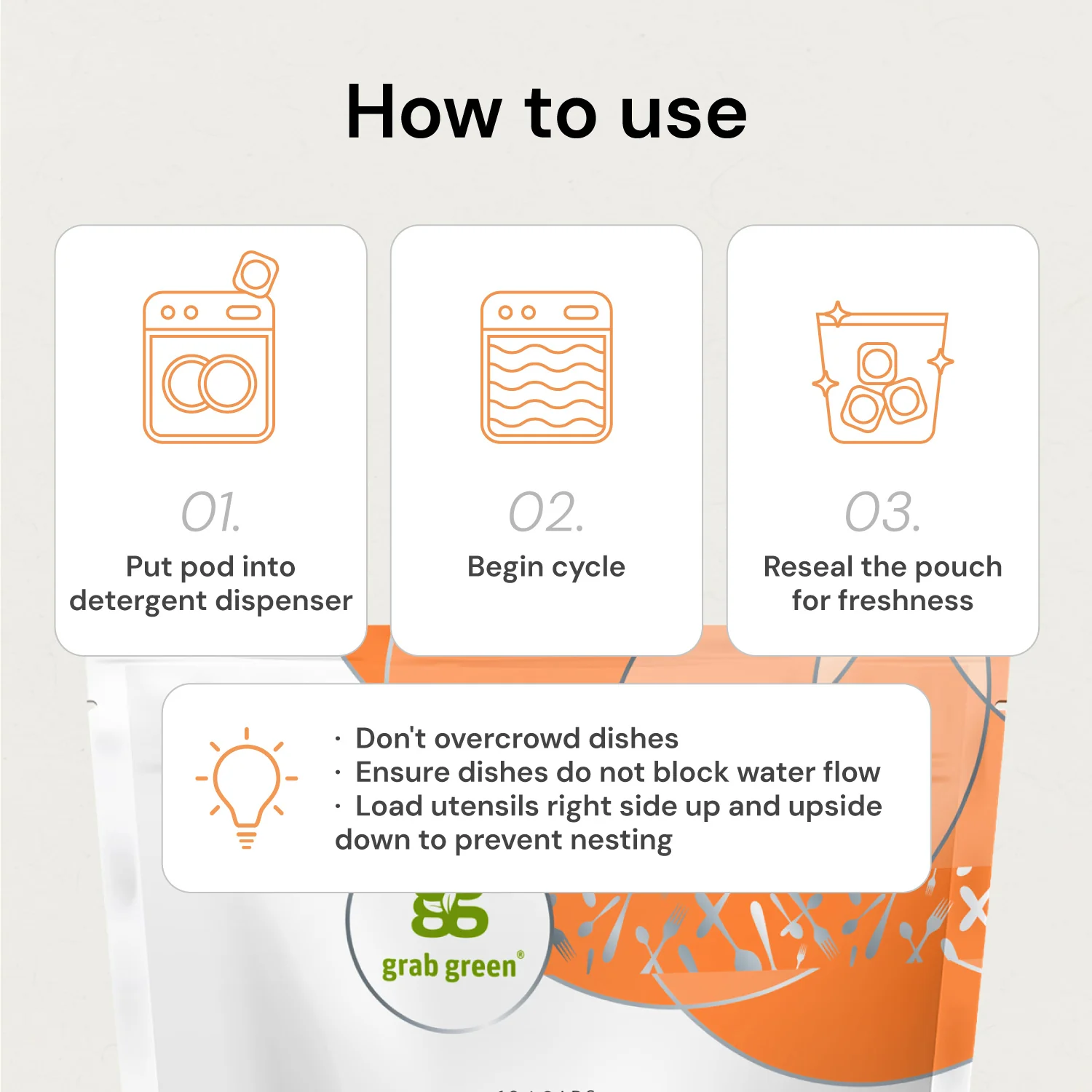 Classic Automatic Dishwashing Detergent Pods - Tangerine with Lemongrass - Image 6