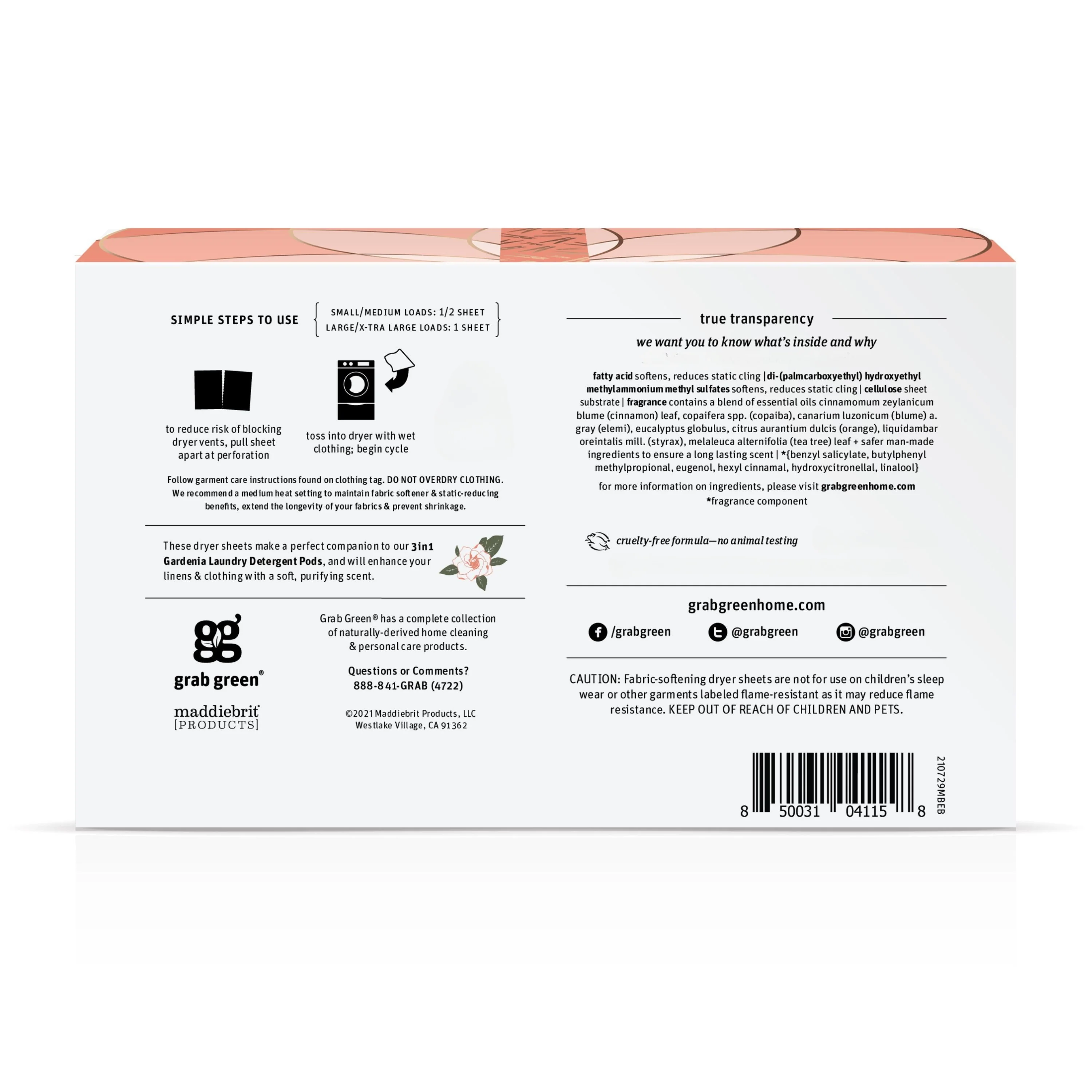 Classic Dryer Sheets - Gardenia - Image 3