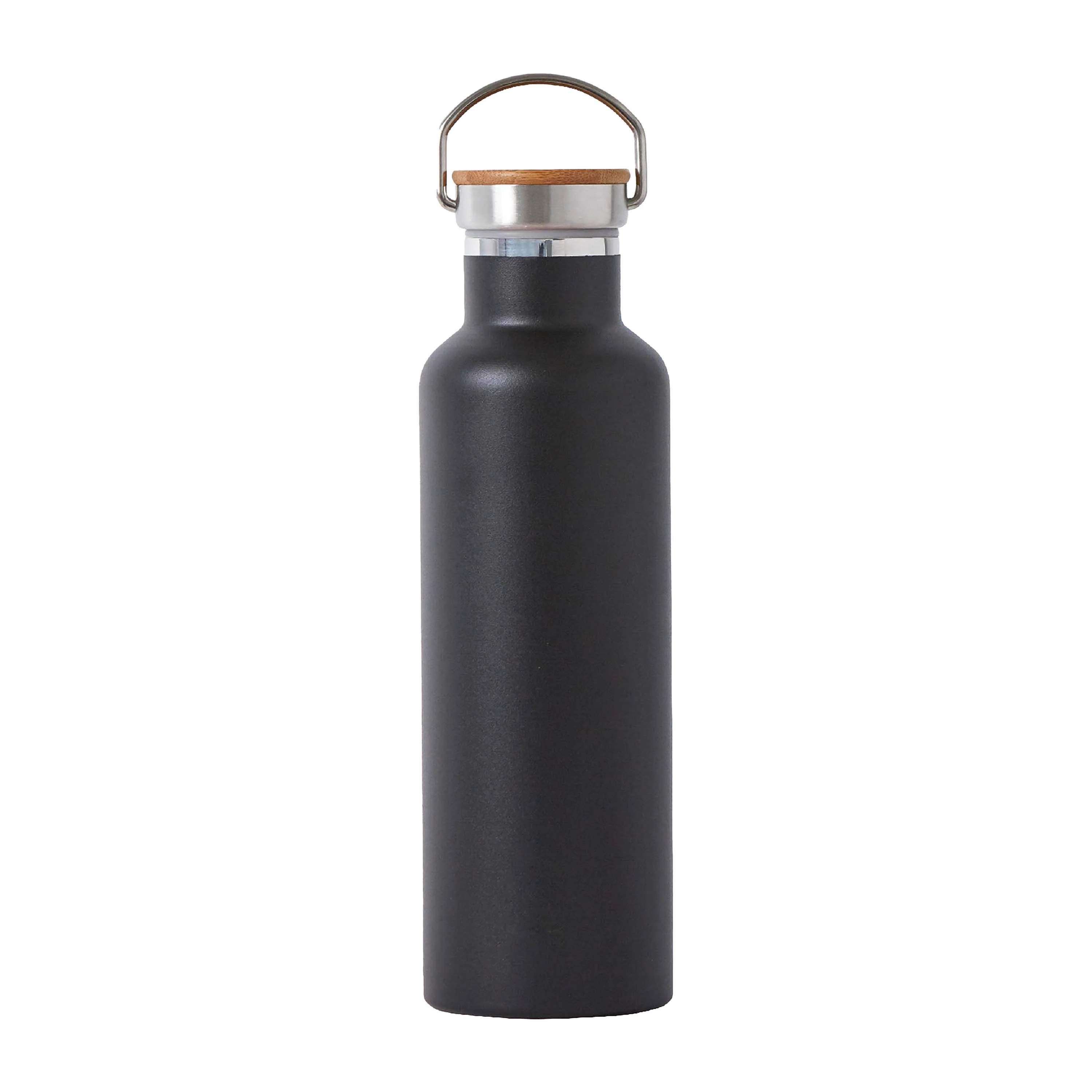 Classic Stainless Steel + Bamboo Lid Bottle - Image 2