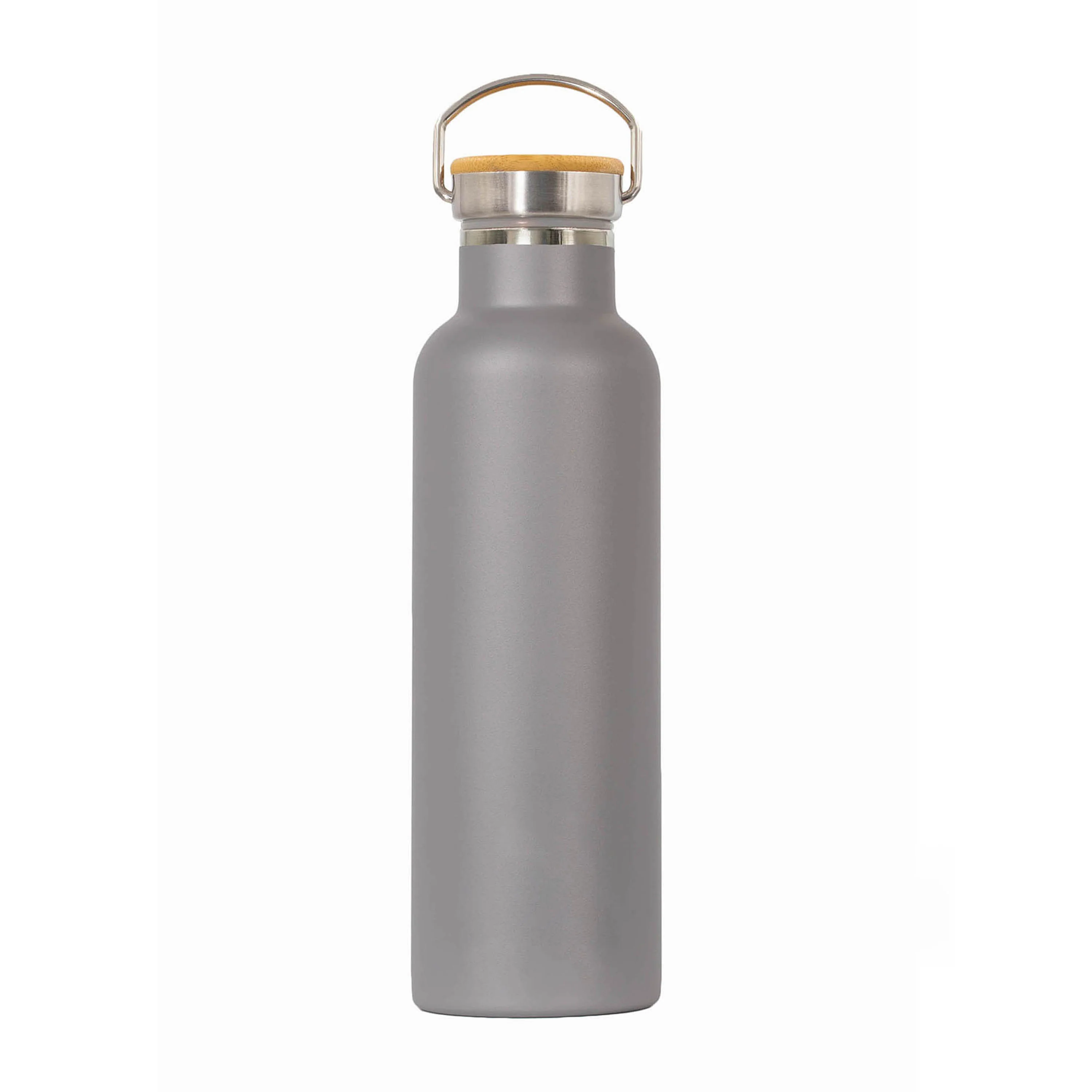 Classic Stainless Steel + Bamboo Lid Bottle - Image 4