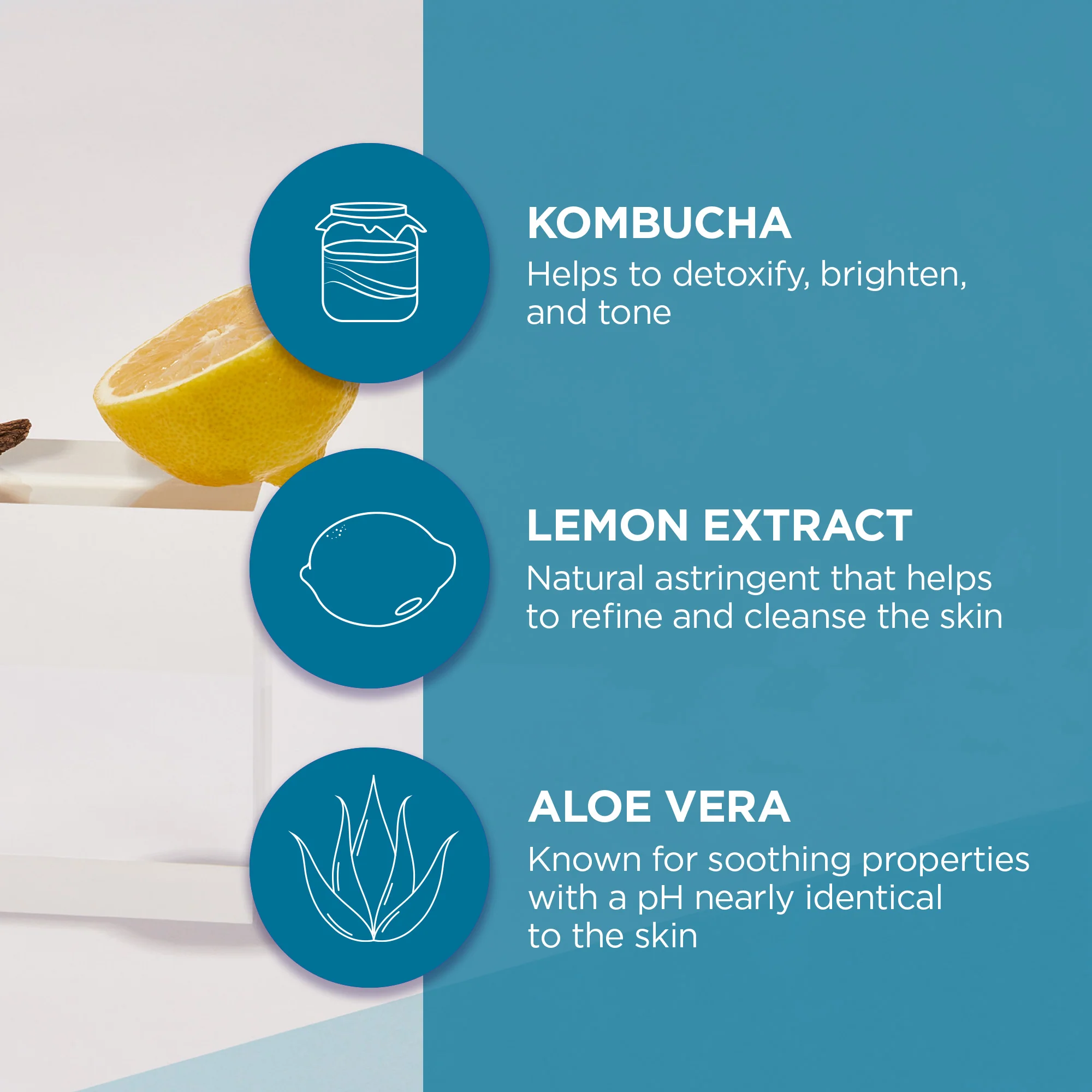 Clear Skin Citrus Kombucha Cleansing Gel - Image 4