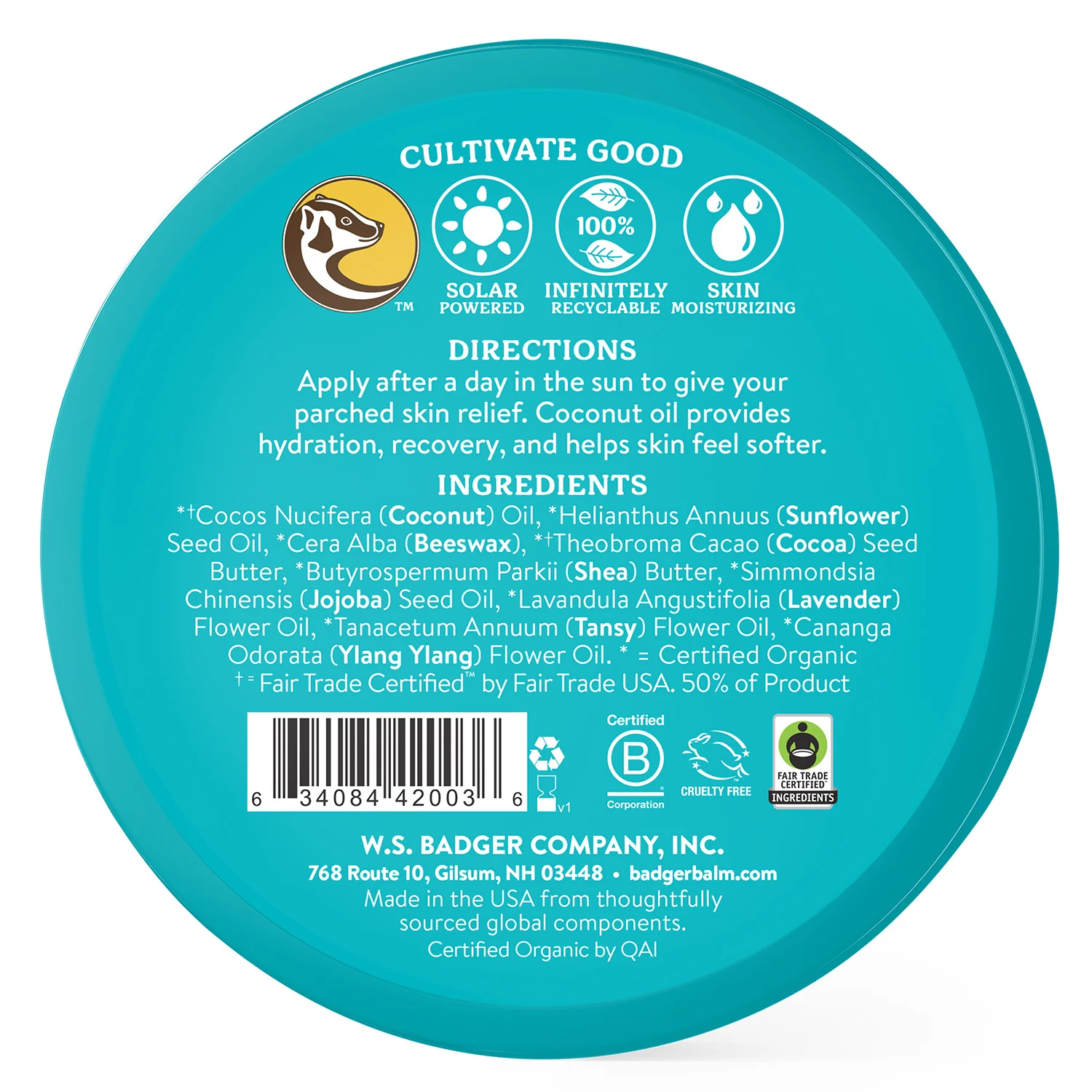 Coconut After Sun Balm Tin - Image 2